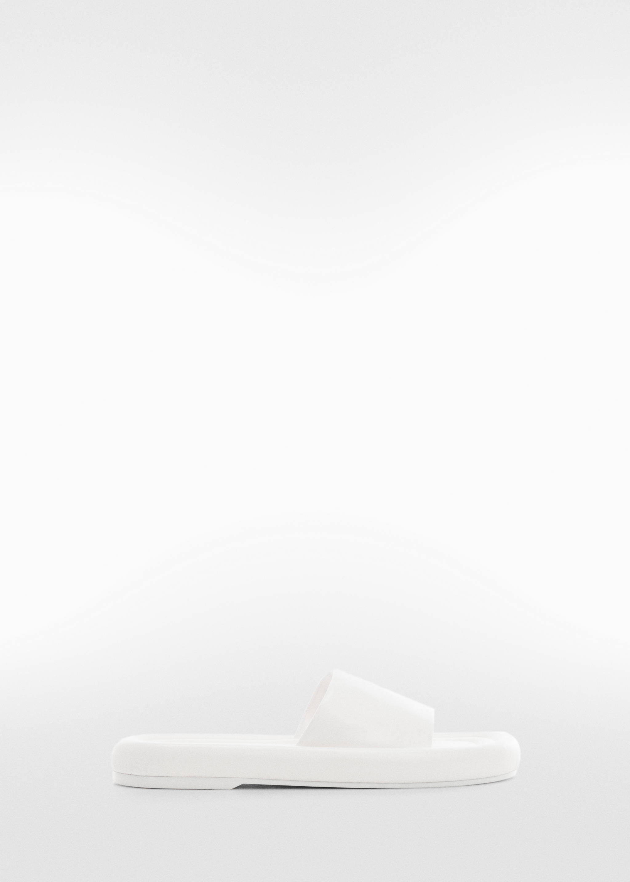 Leather sandals with a wide strap - Article without model