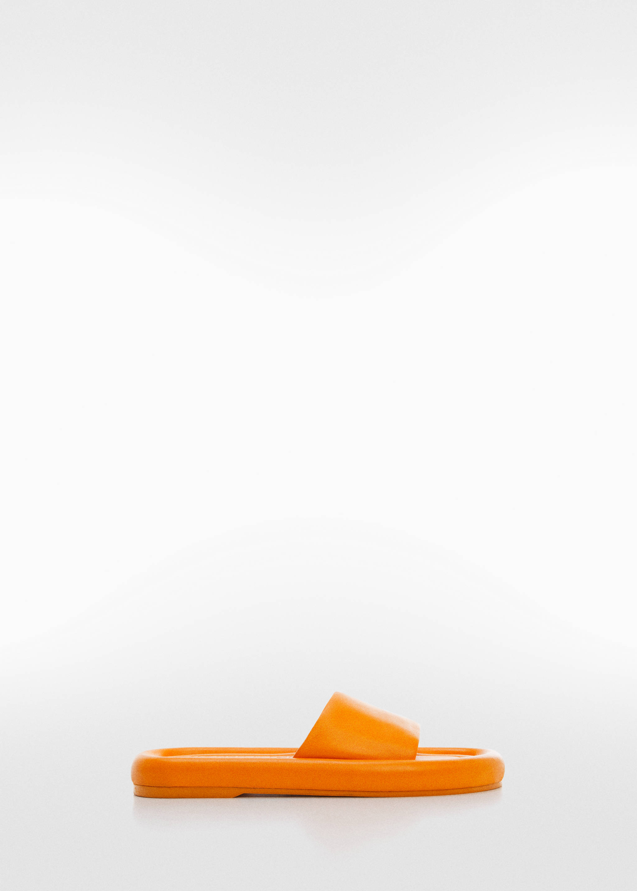 Leather sandals with a wide strap - Article without model