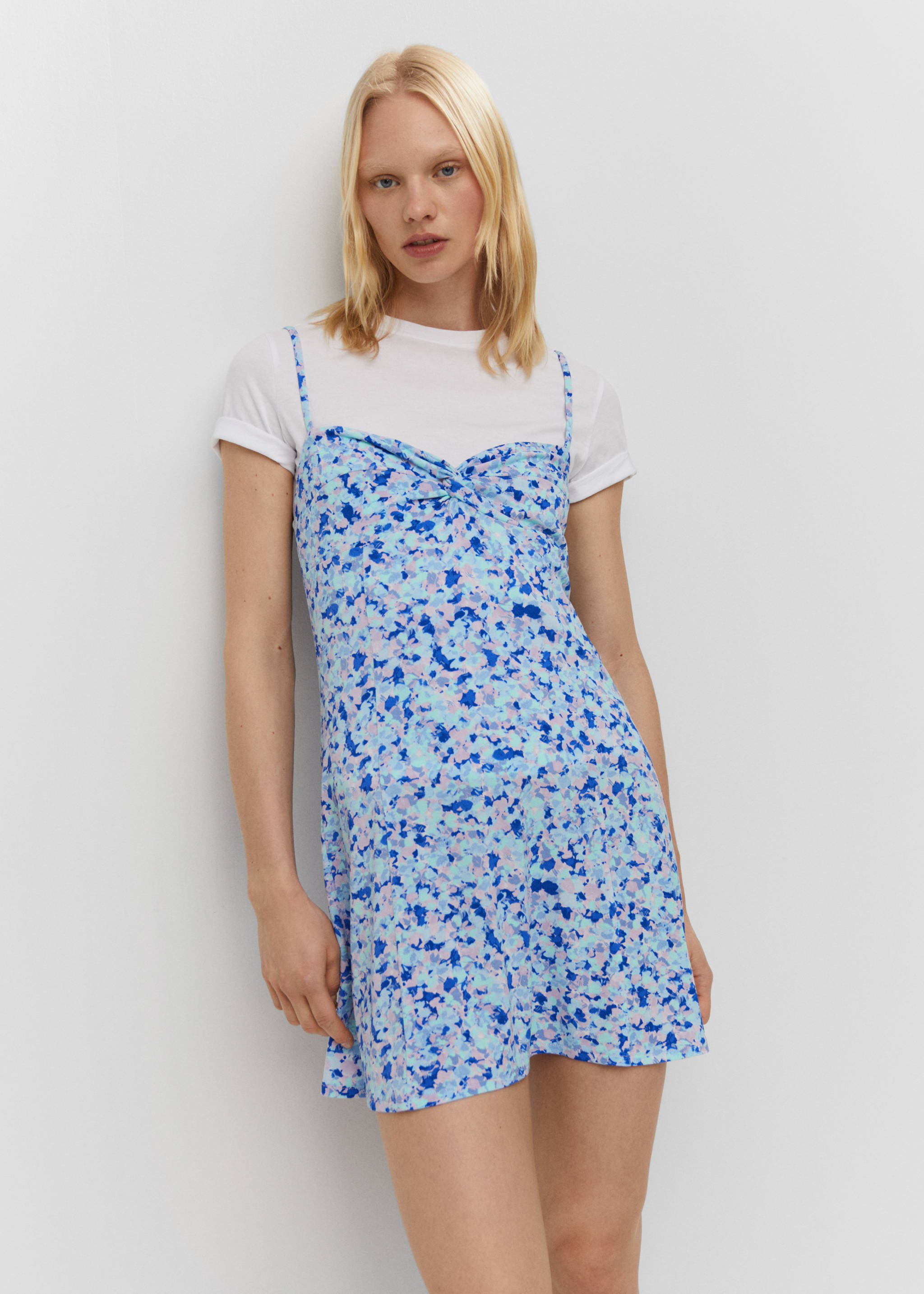 Printed short dress - Details of the article 2