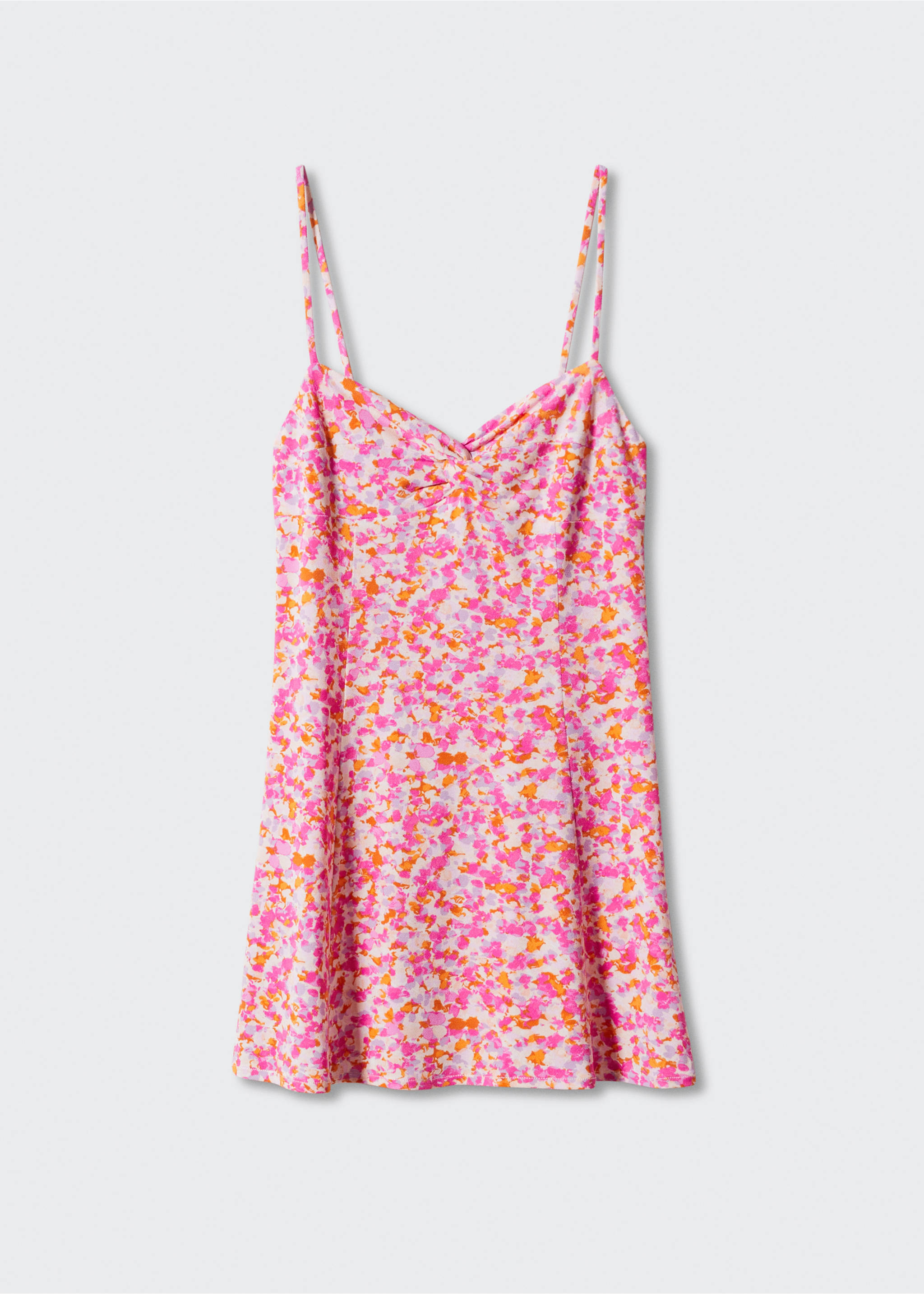 Printed short dress - Article without model, Pink. Ref: 57000352-00.