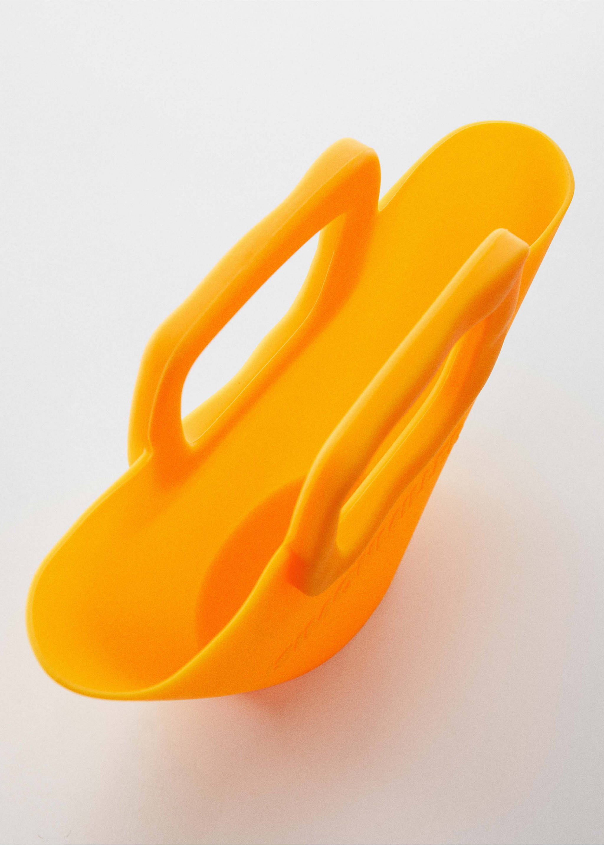 Mini-bag with geometric logo - Details of the article 2, Yellow. Ref: 57000358-00.