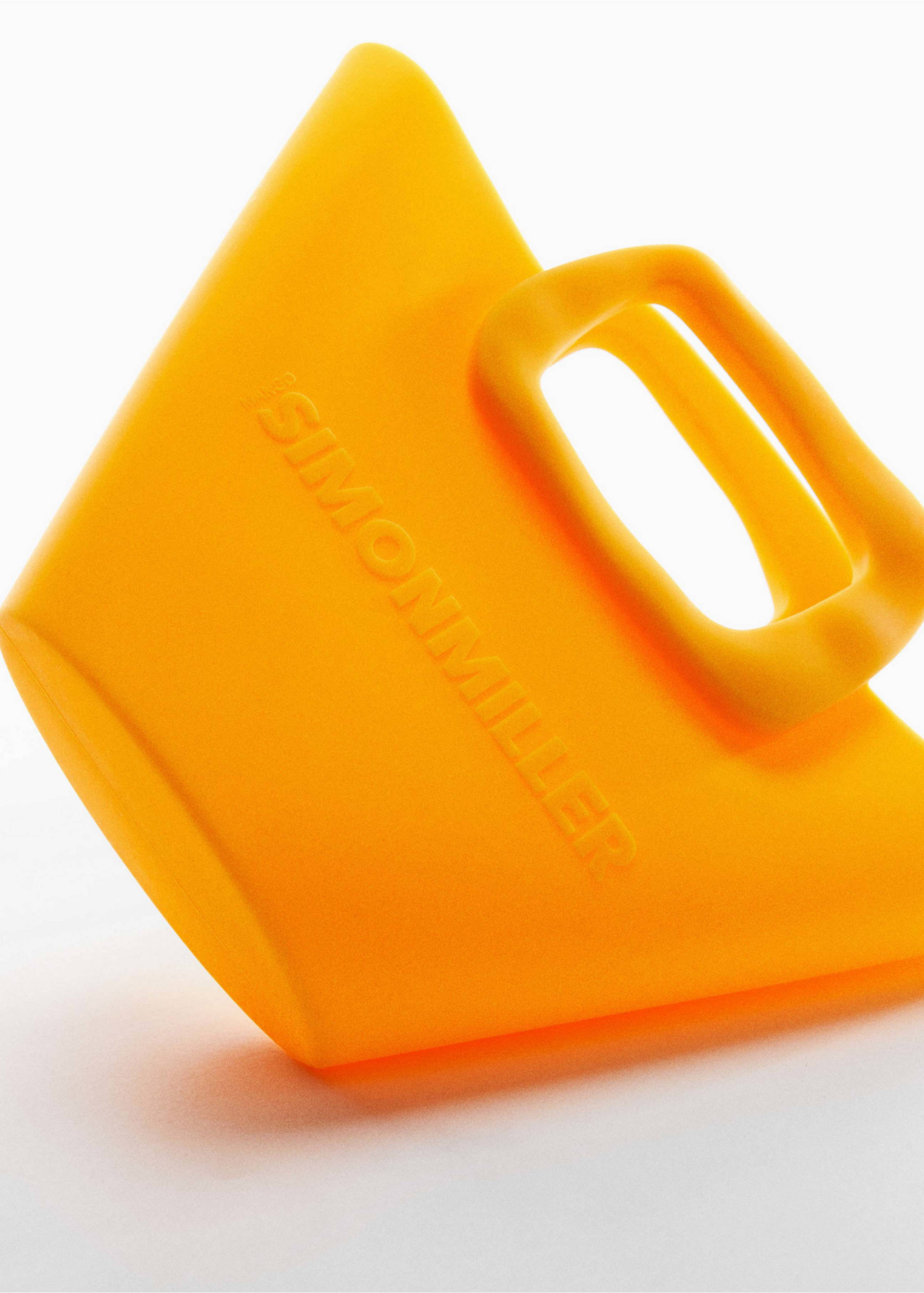 Mini-bag with geometric logo - Details of the article 5, Yellow. Ref: 57000358-00.