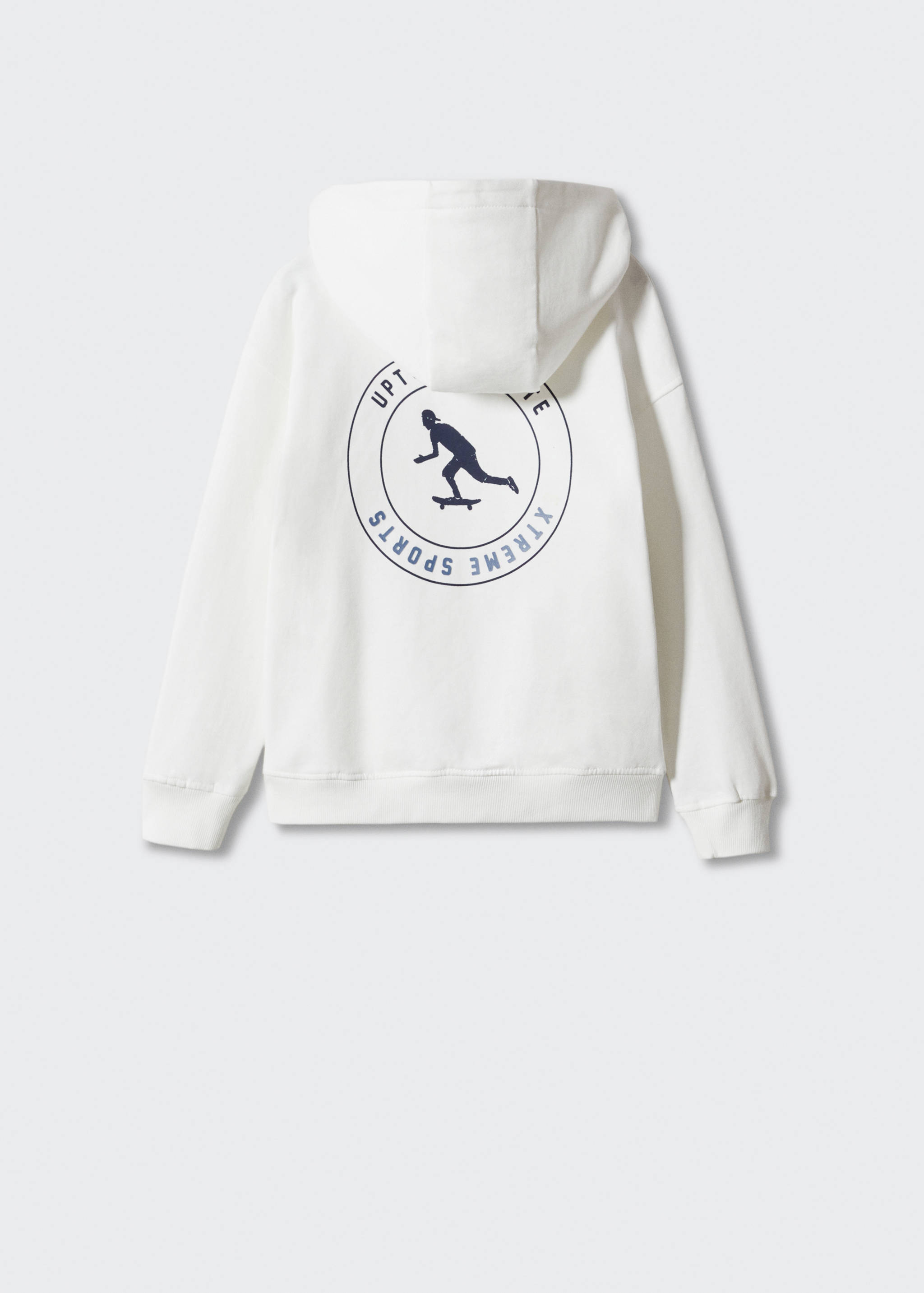 Bedrukt katoenen sweatshirt - Achterkant van het artikel