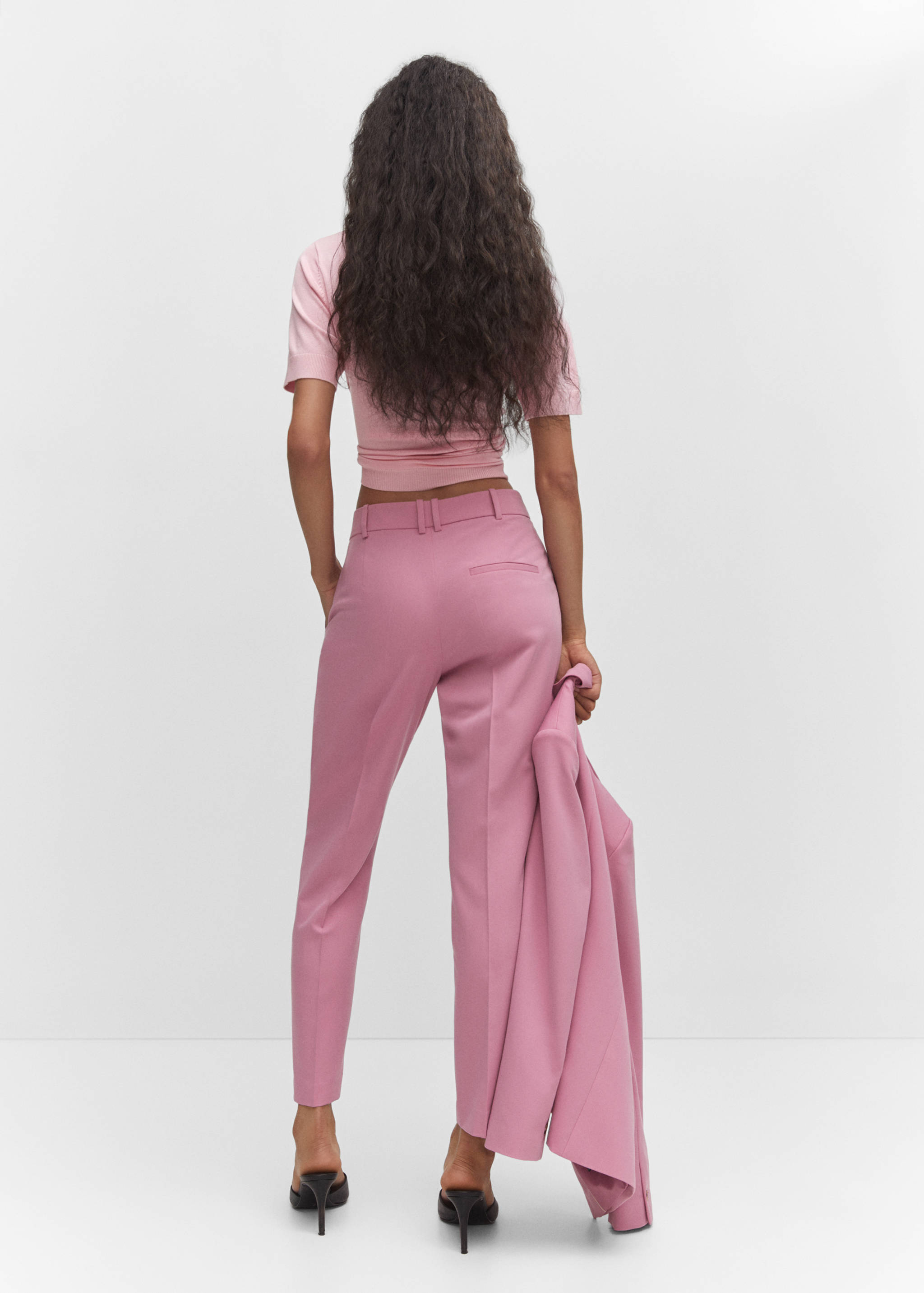 Pantalón recto traje - Reverso del artículo