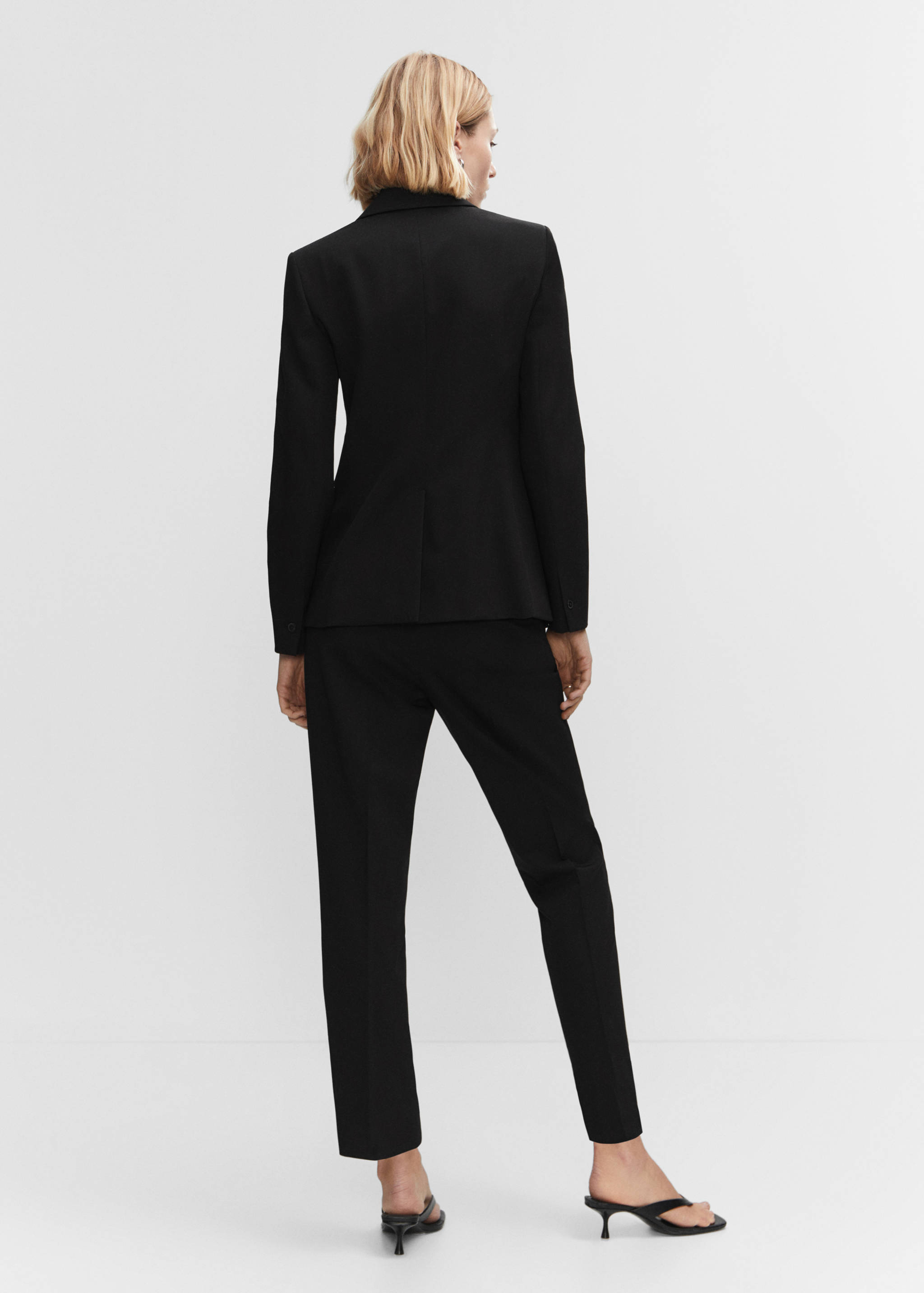 Pantalón recto traje - Reverso del artículo