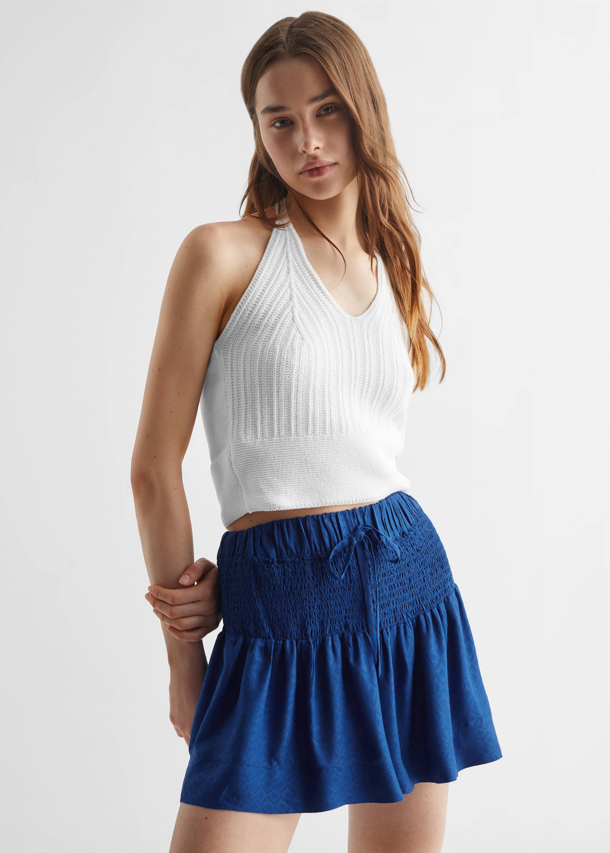 Ribbed crop top - Medium plane