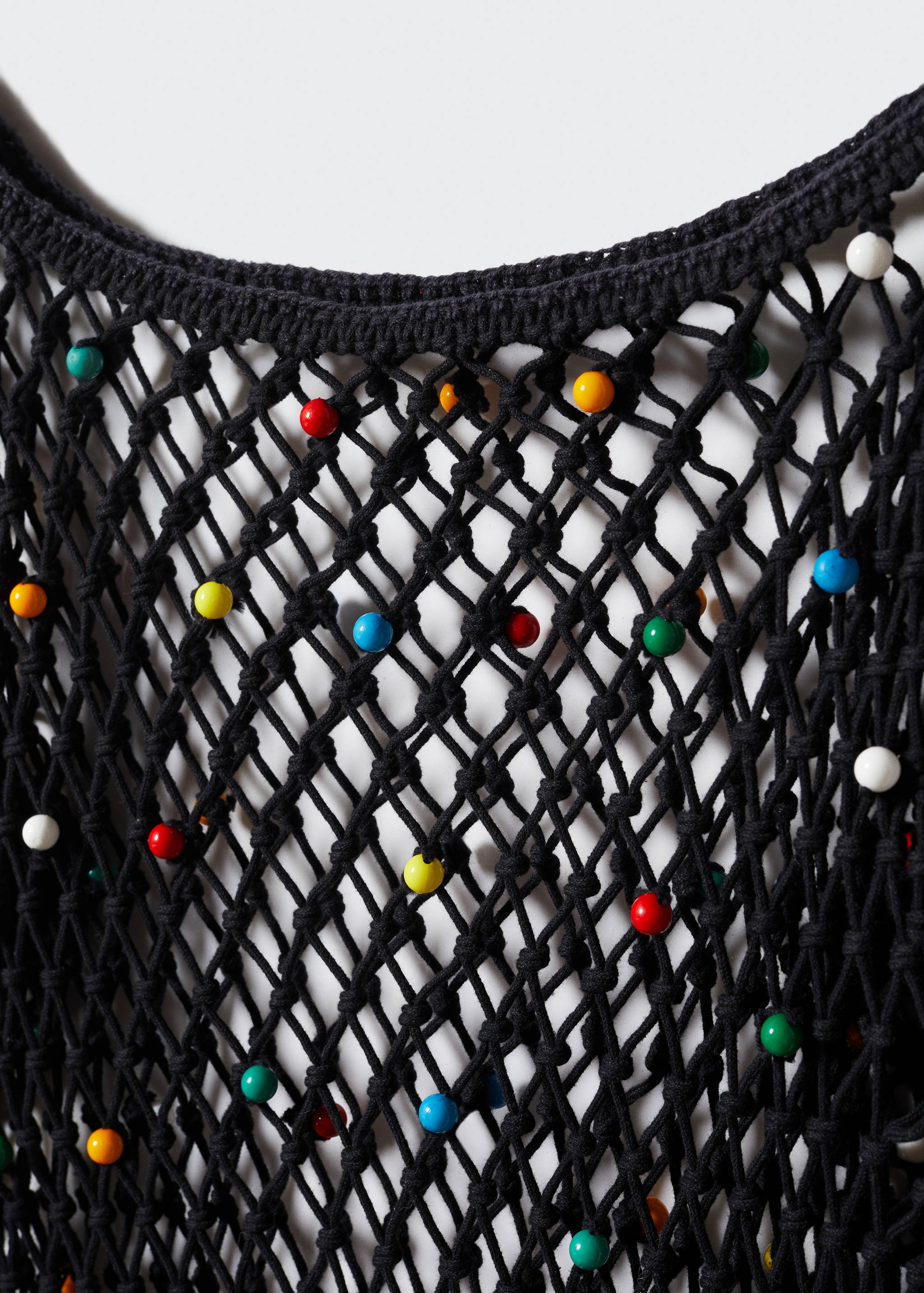 Mesh dress with bead detail - Details of the article 8