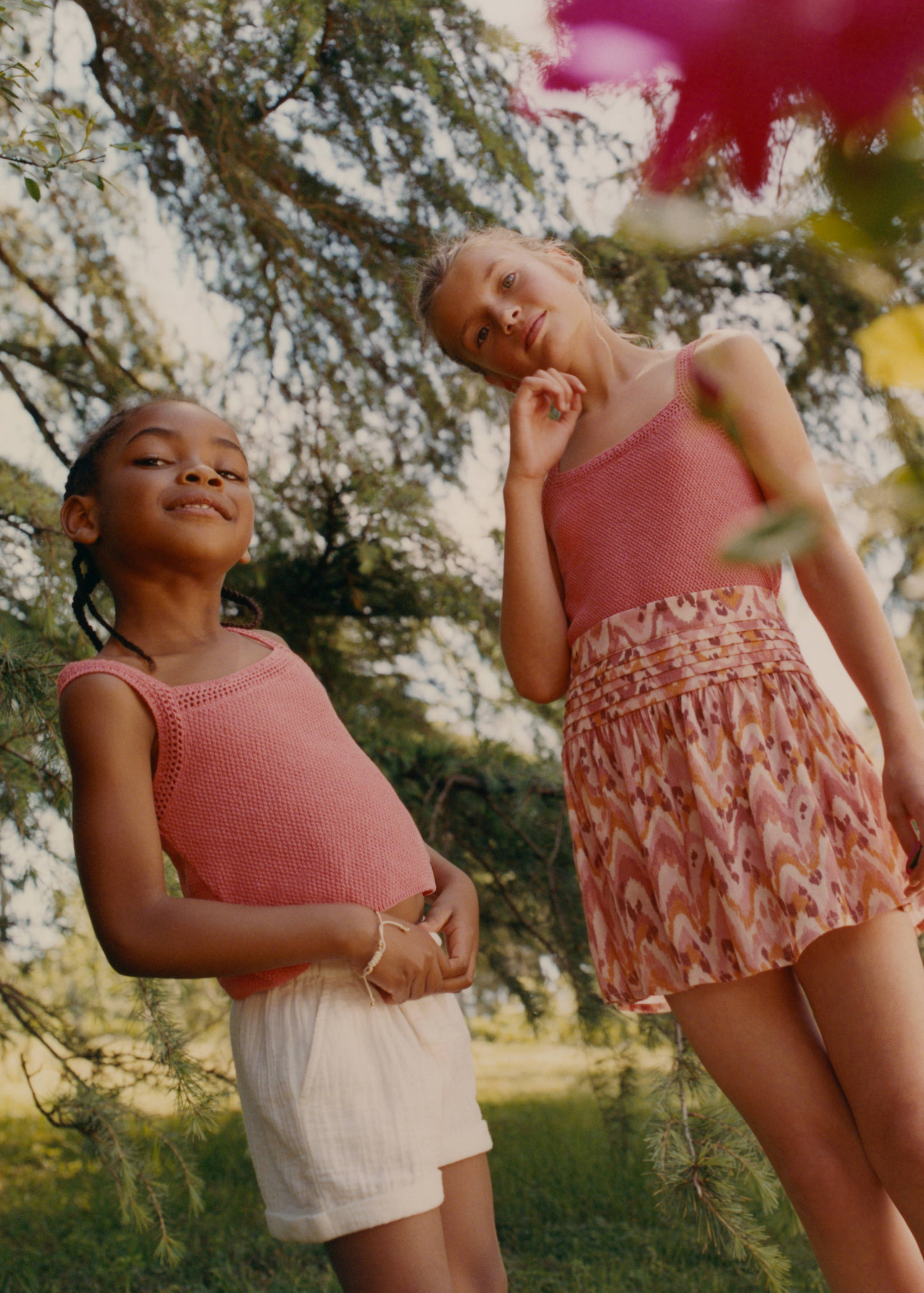 Stretch cotton shorts - General plane