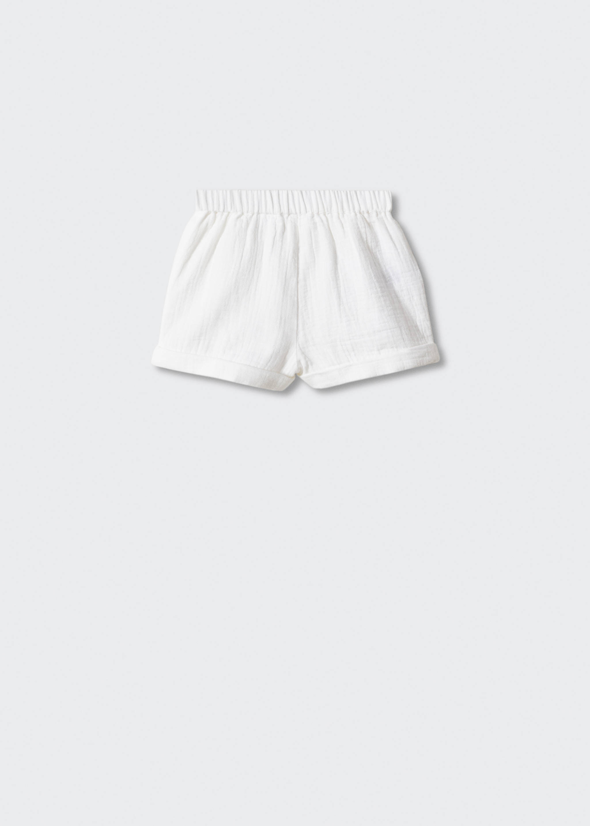 Stretch cotton shorts - Reverse of the article