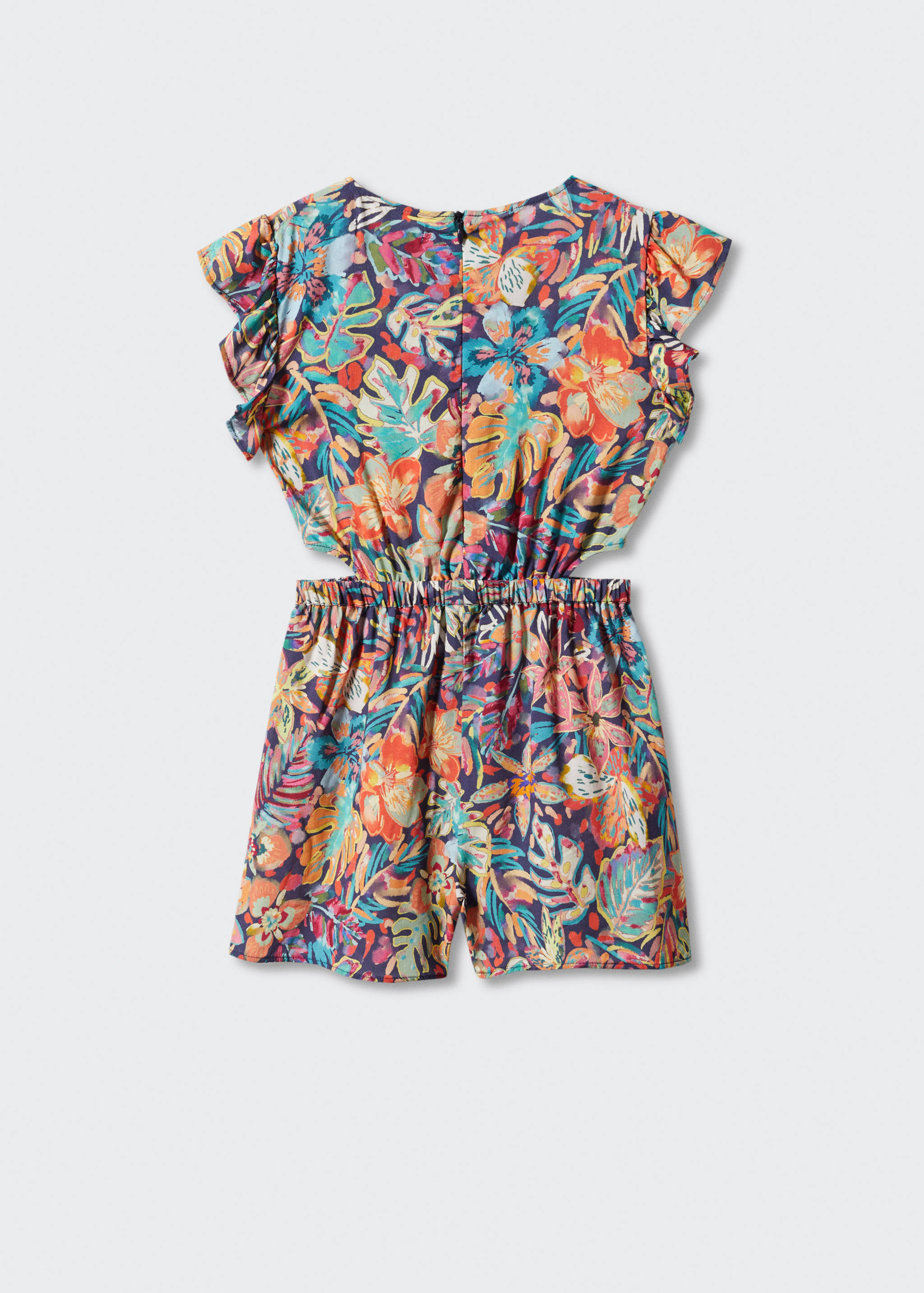 Printed jumpsuit with opening - Reverse of the article