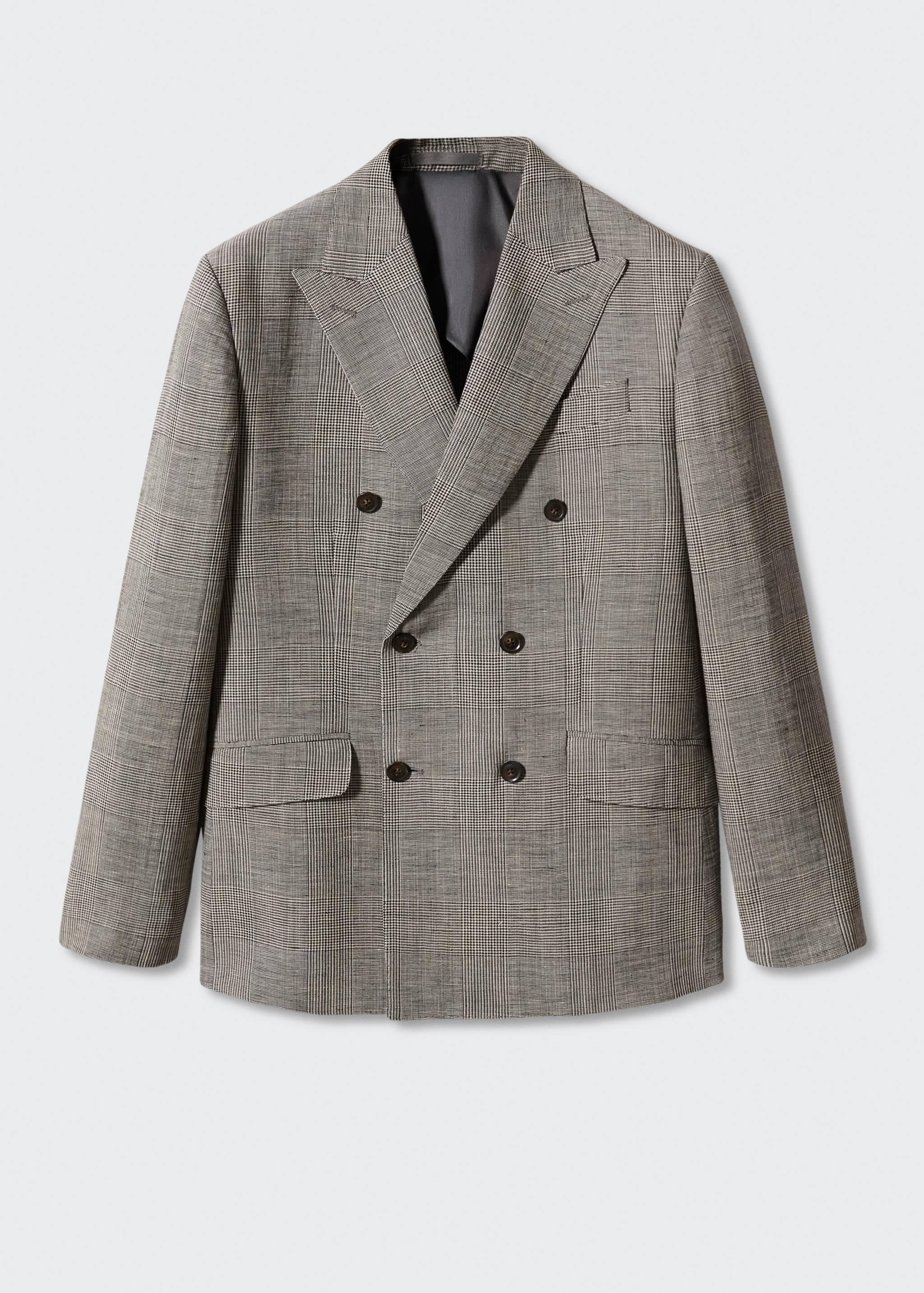 Americana traje lino cuadro - Artículo sin modelo