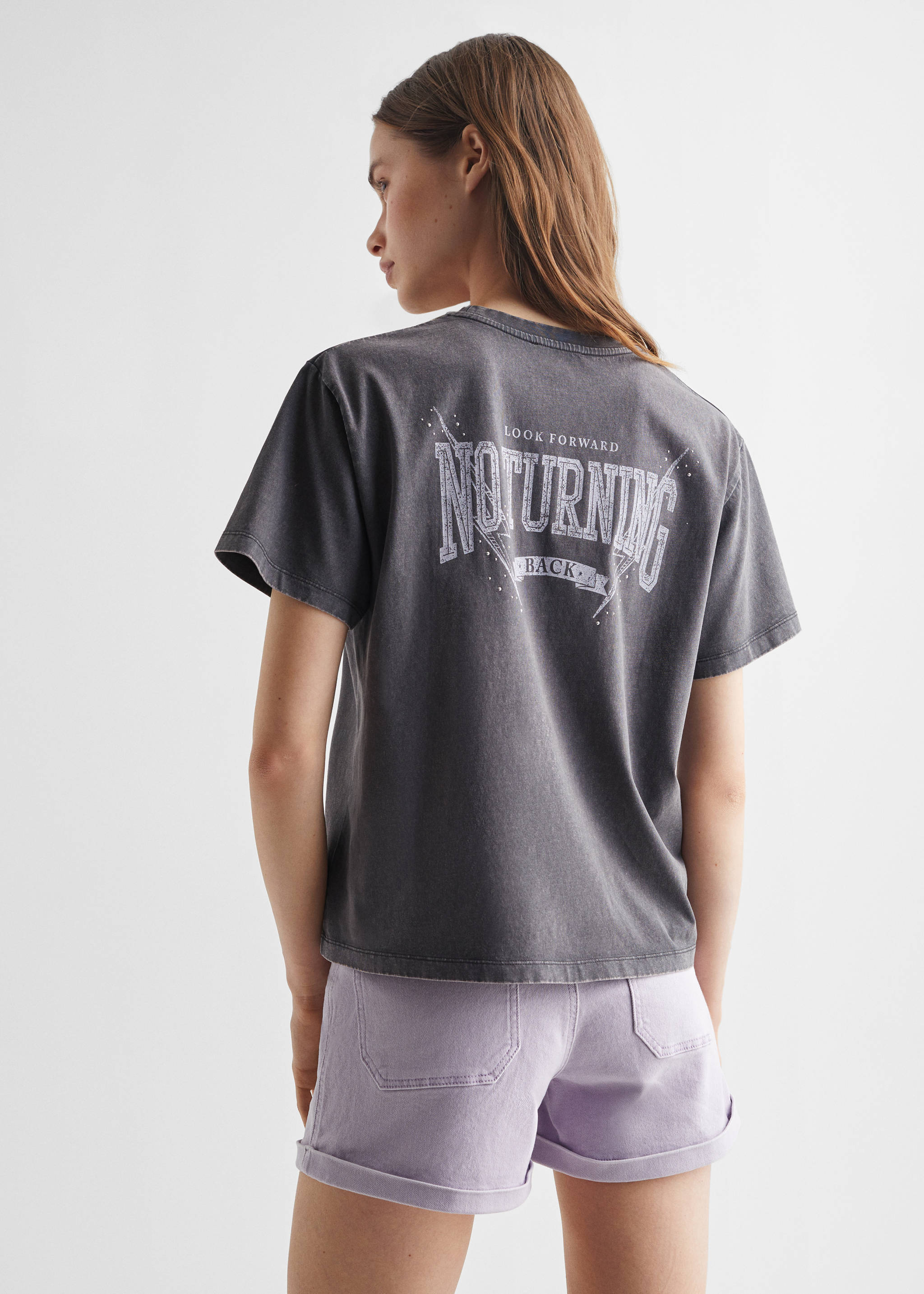 Camiseta estampada algodón - Reverso del artículo