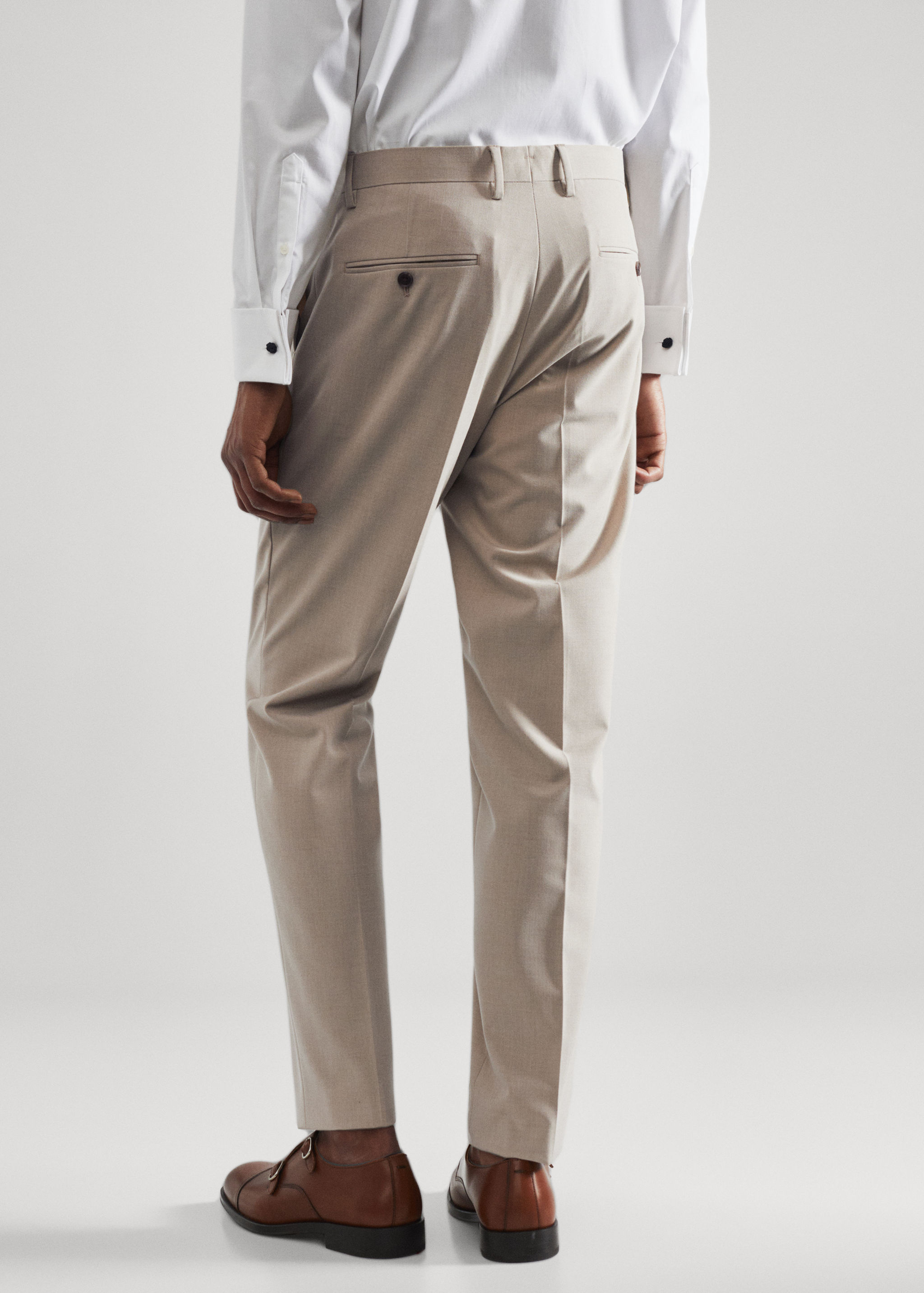 Slim Fit-Anzughose aus Comfort-Stretch-Gewebe - Rückseite des Artikels