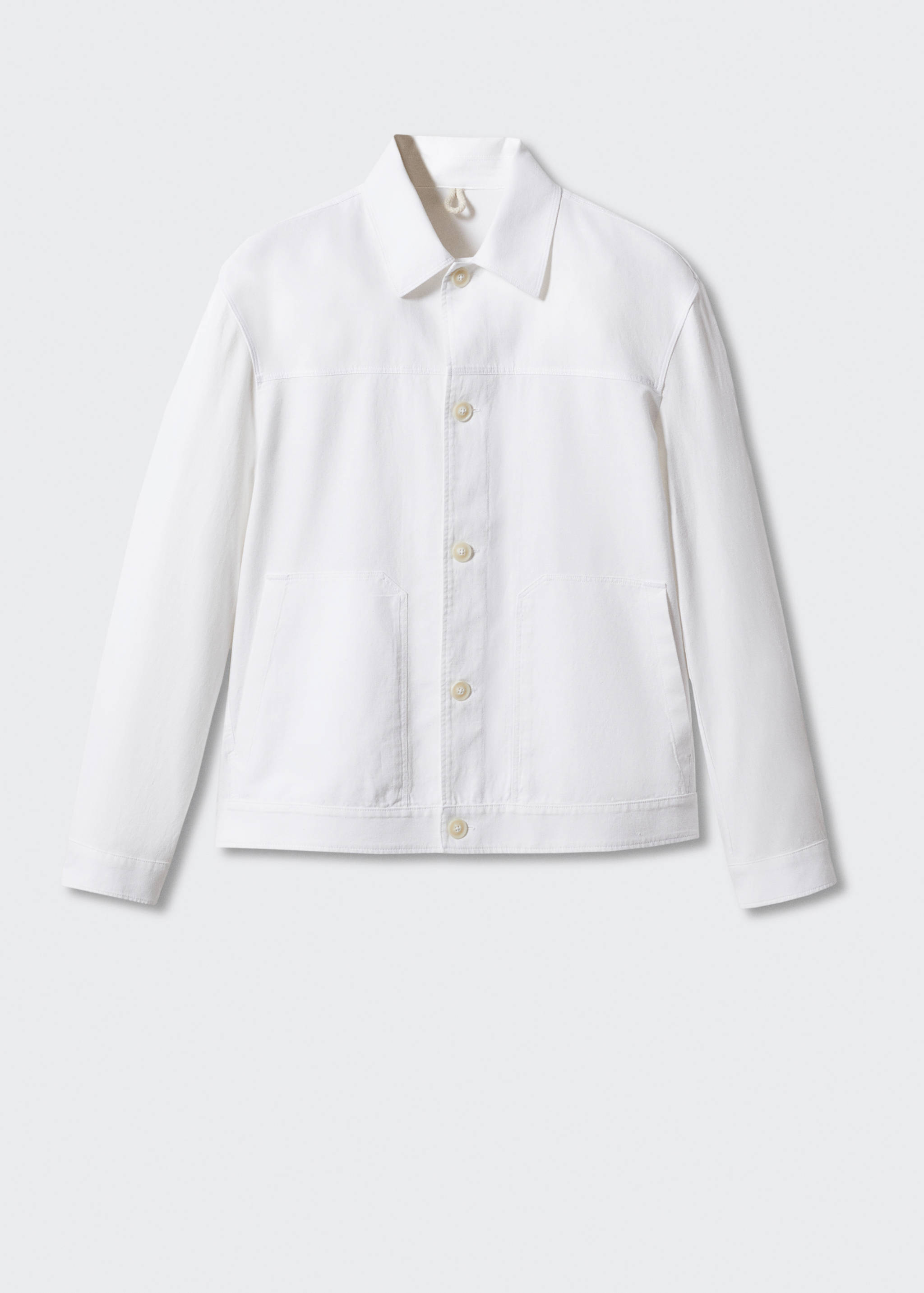 Linen cotton overshirt with pockets - Article without model