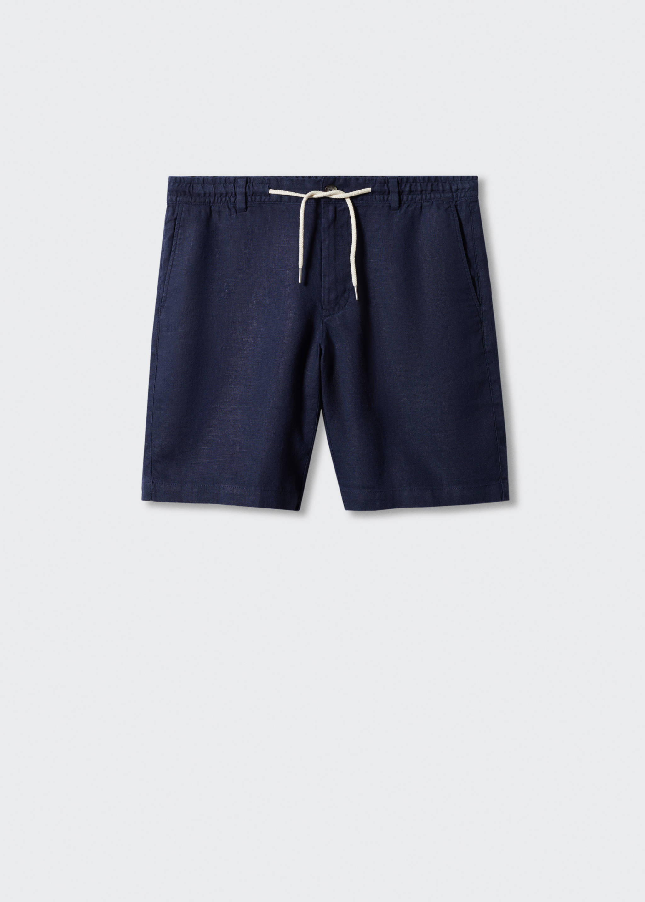 100% linen bermuda shorts with drawstring - Article without model