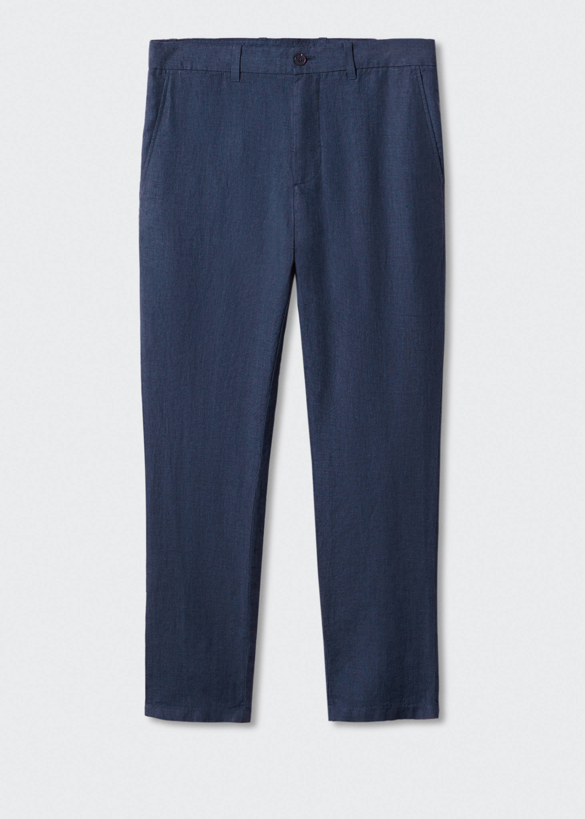 Slim-fit 100% linen pants - Article without model