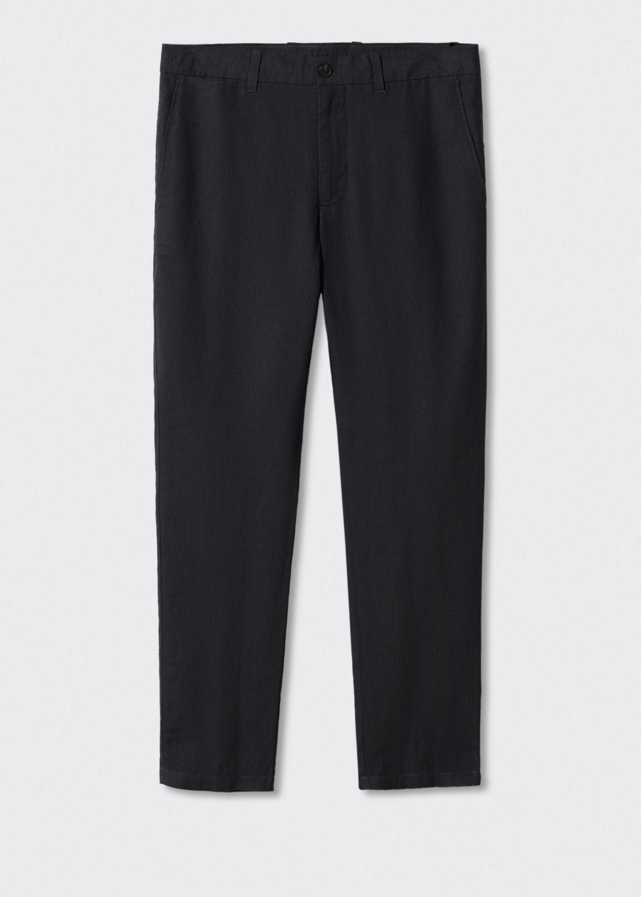 Slim-fit 100% linen pants - Article without model