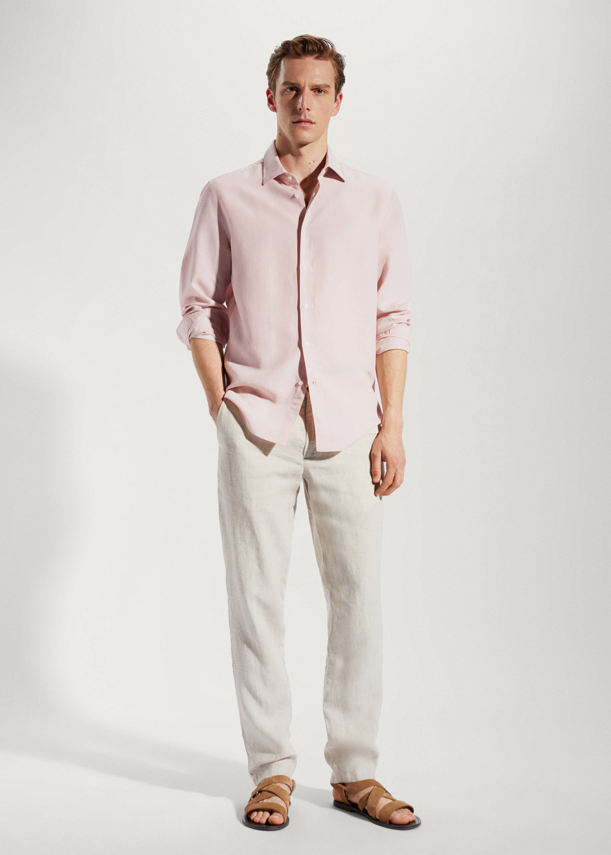 Light tencel-linen shirt - General plane