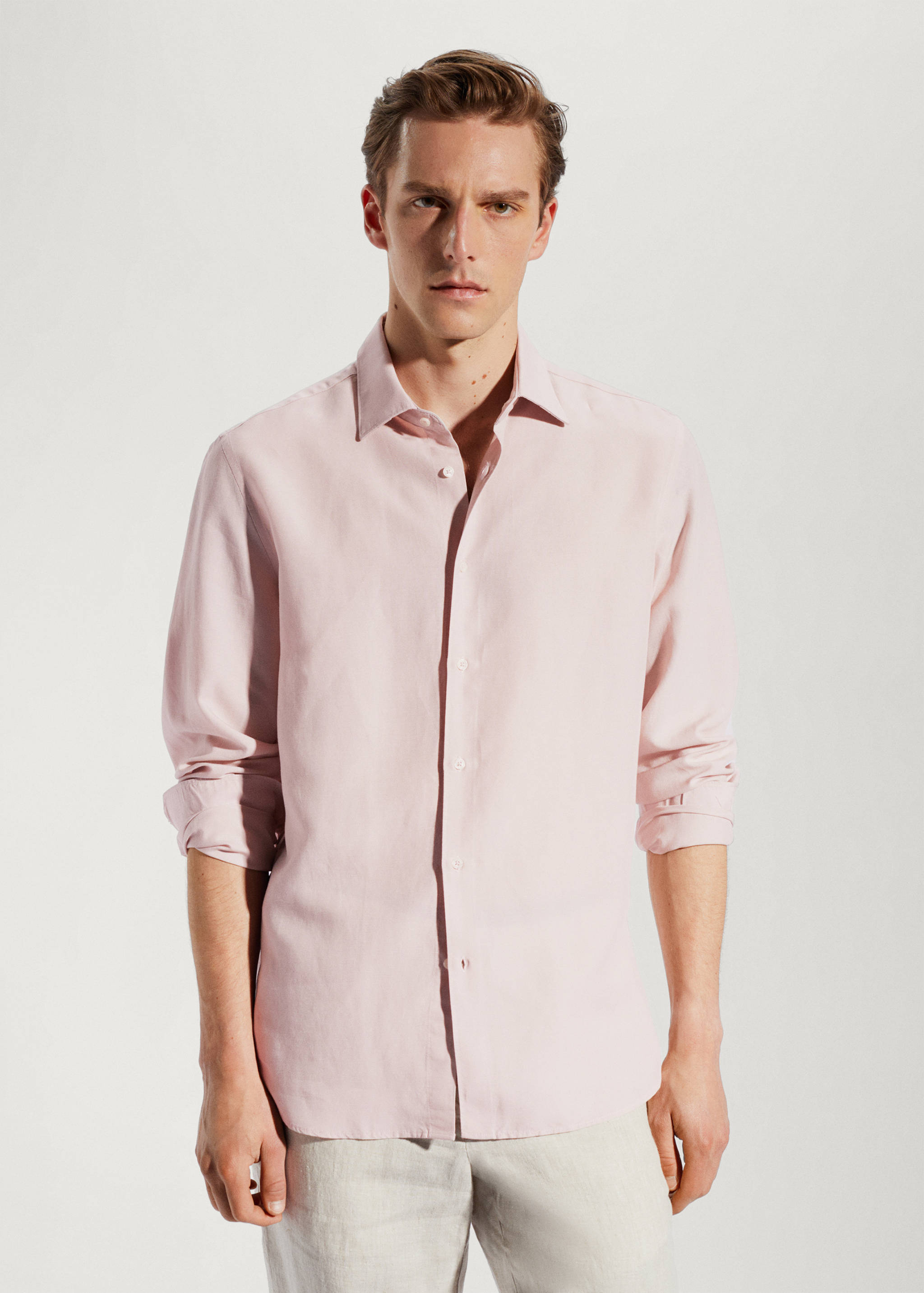 Light tencel-linen shirt - Medium plane