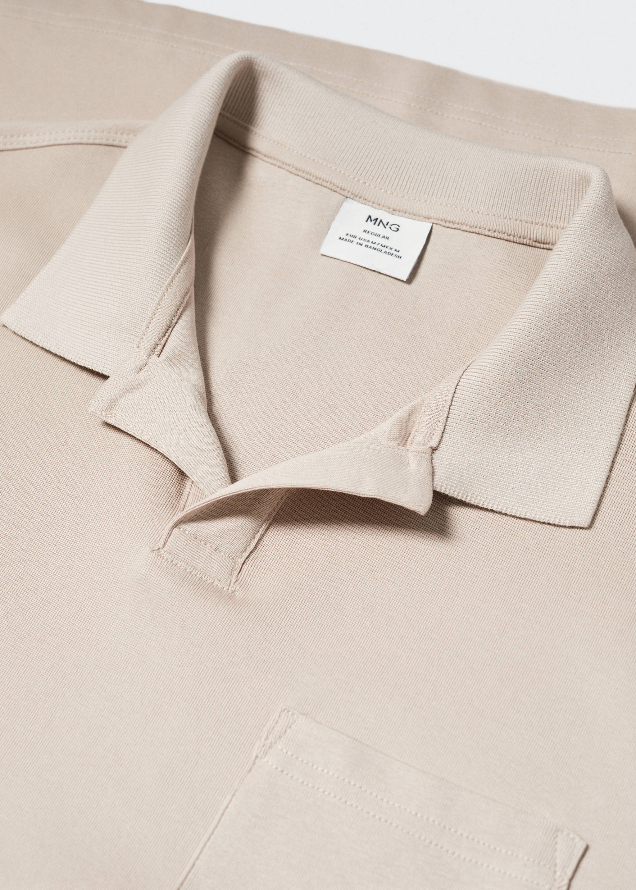 100% cotton polo shirt with pocket - Details of the article 8