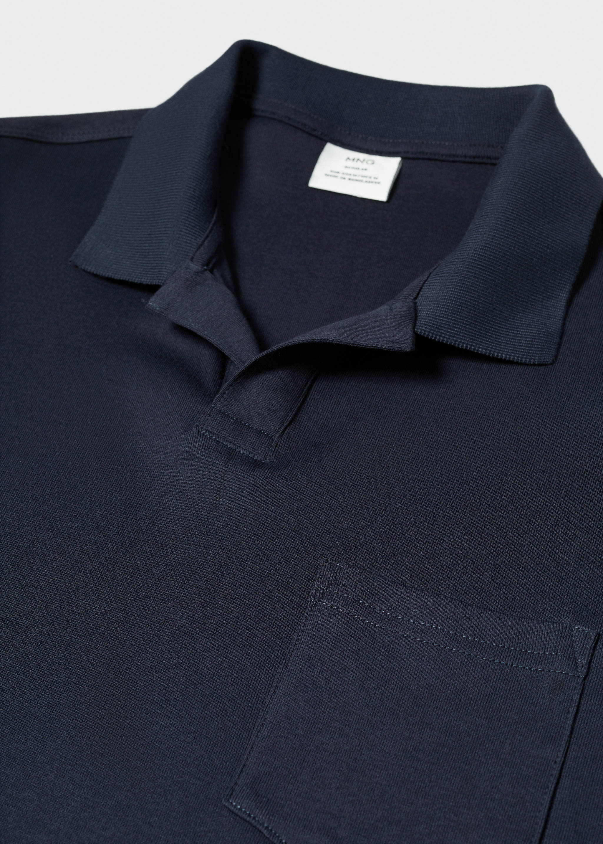 100% cotton polo shirt with pocket - Details of the article 8