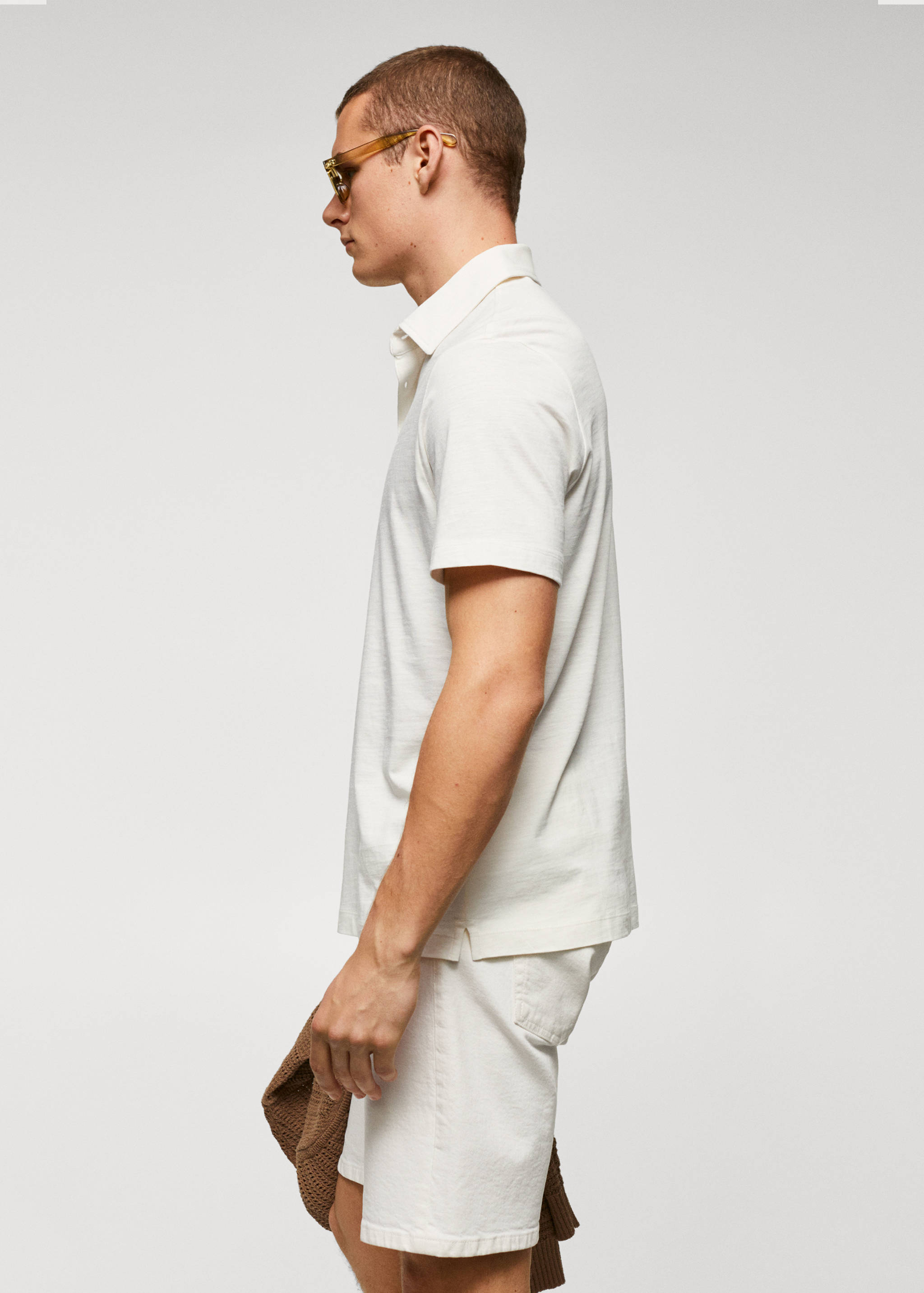 100% cotton basic polo shirt - Details of the article 2