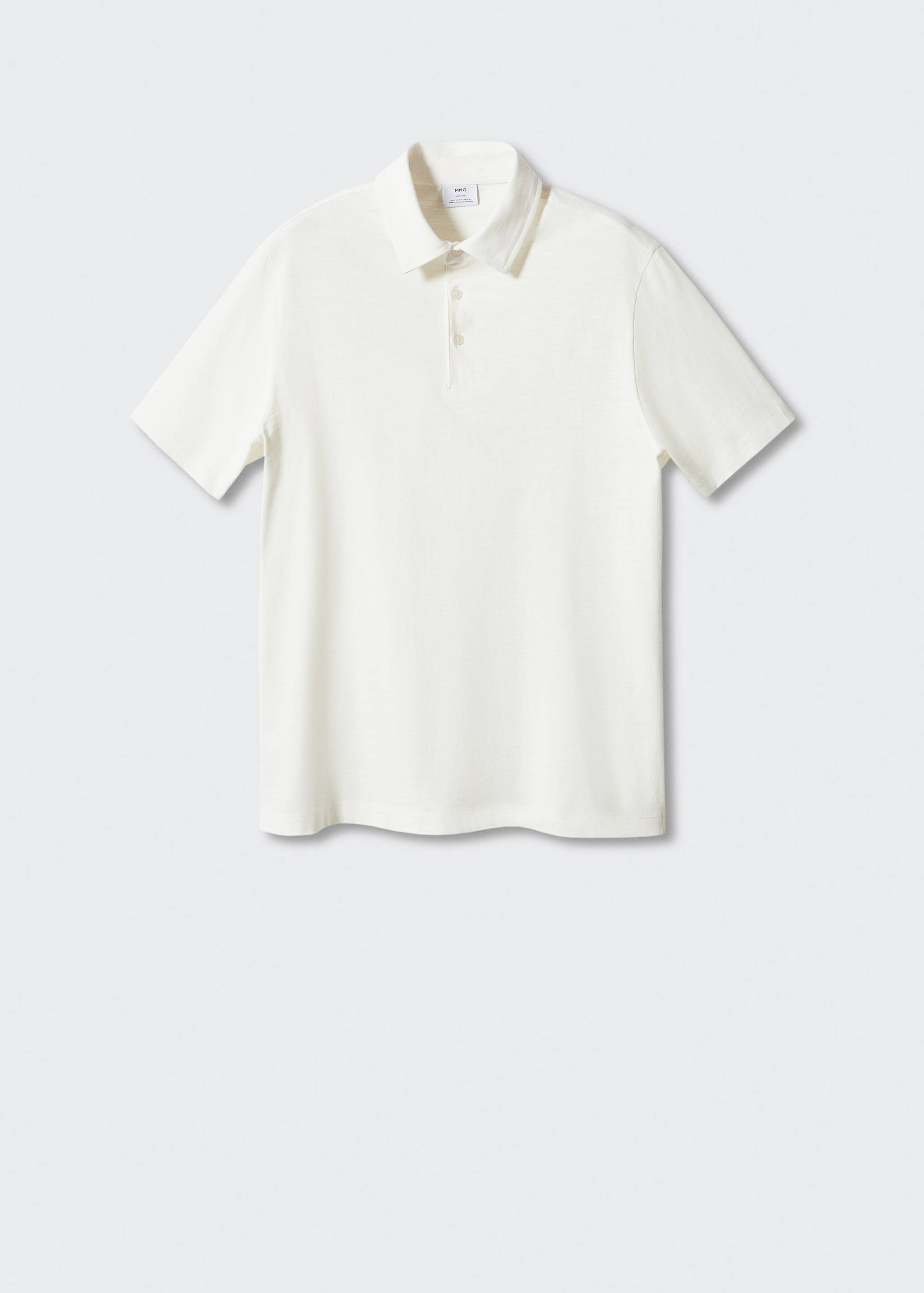 100% cotton basic polo shirt - Article without model