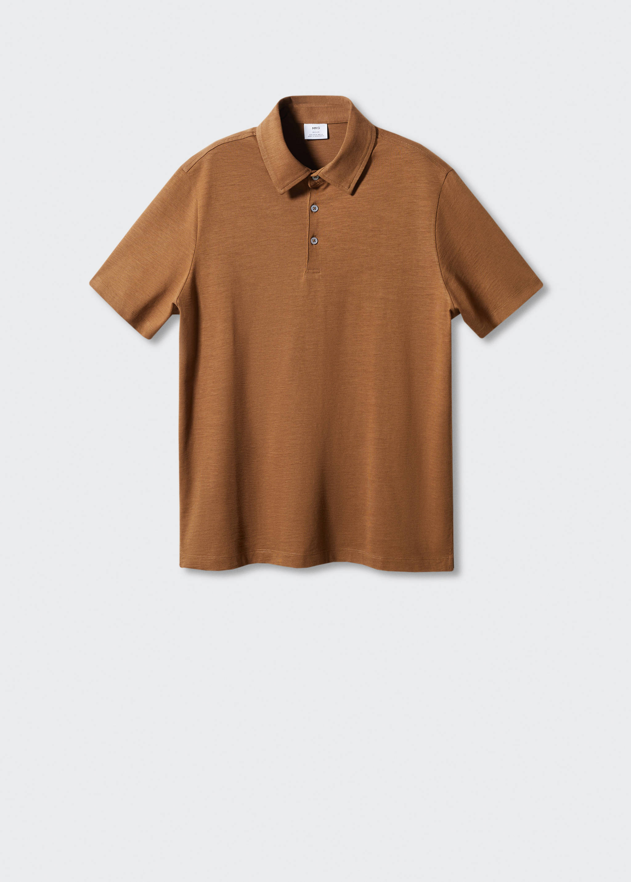 100% cotton basic polo shirt - Article without model