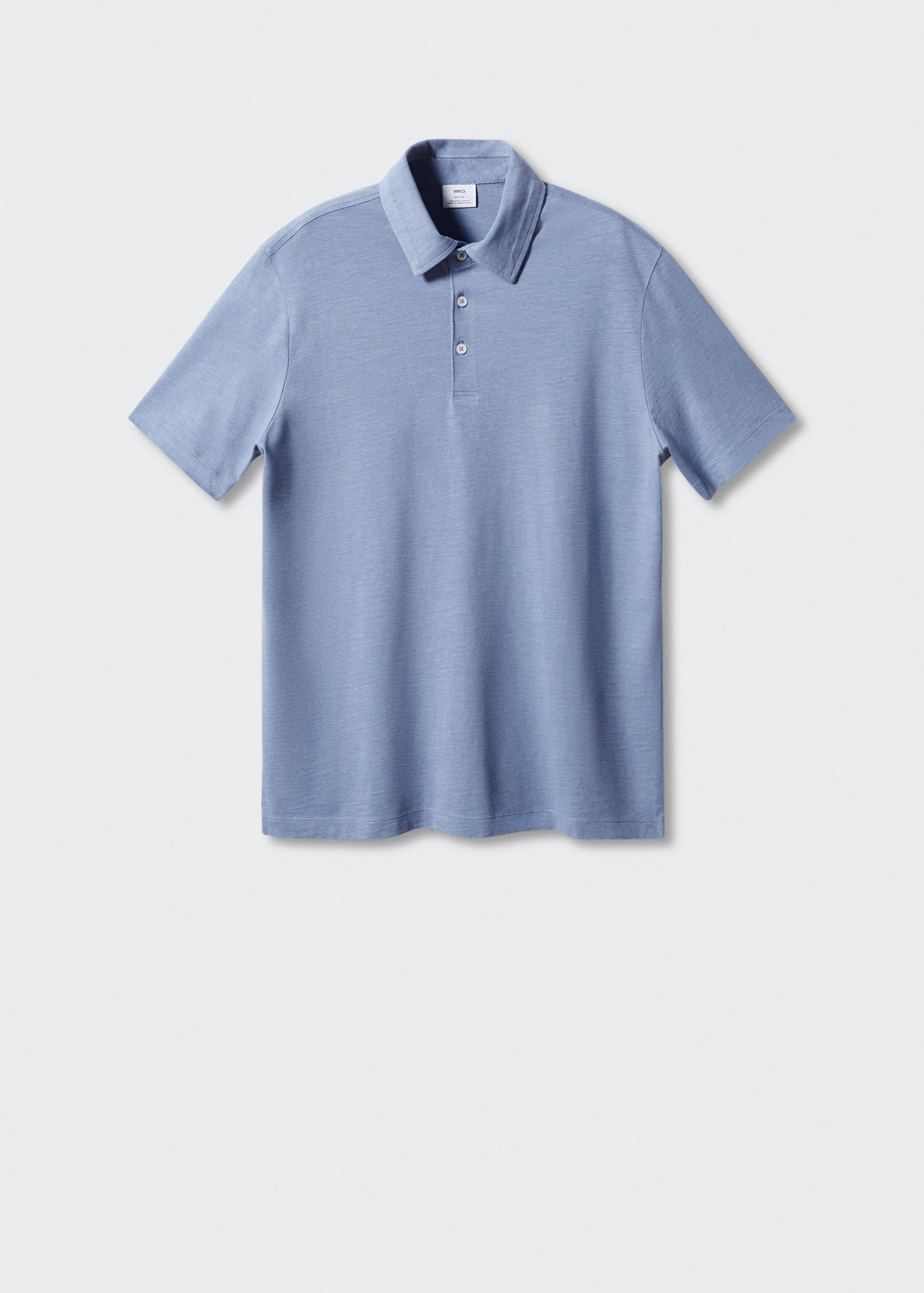 100% cotton basic polo shirt - Article without model