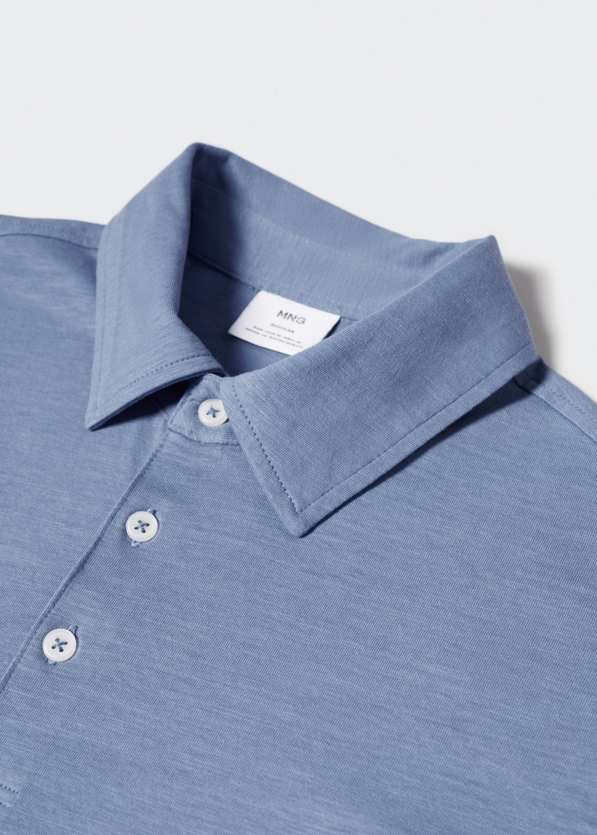 100% cotton basic polo shirt - Details of the article 8