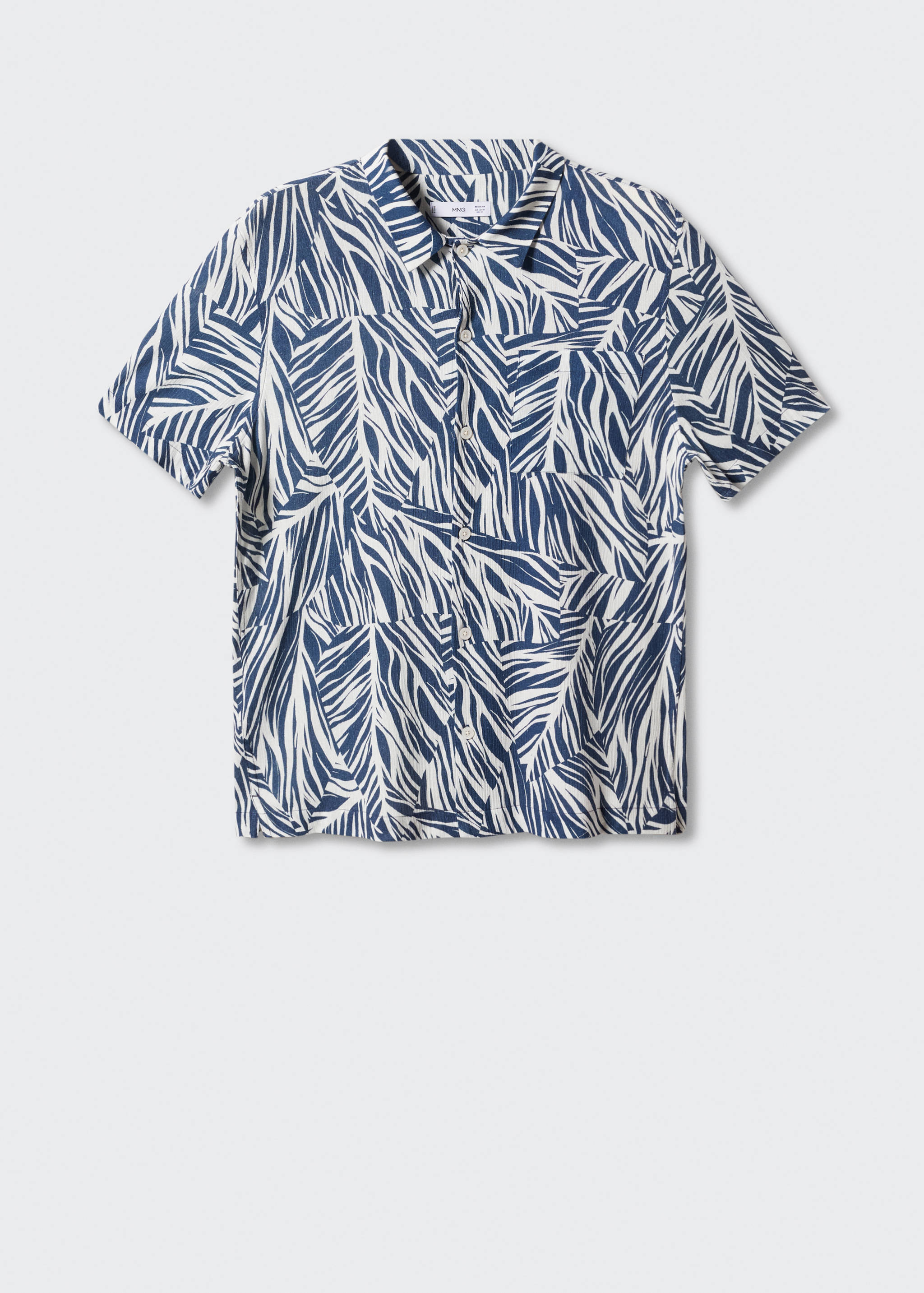 Camicia cotone stampa hawaiana - Articolo senza modello