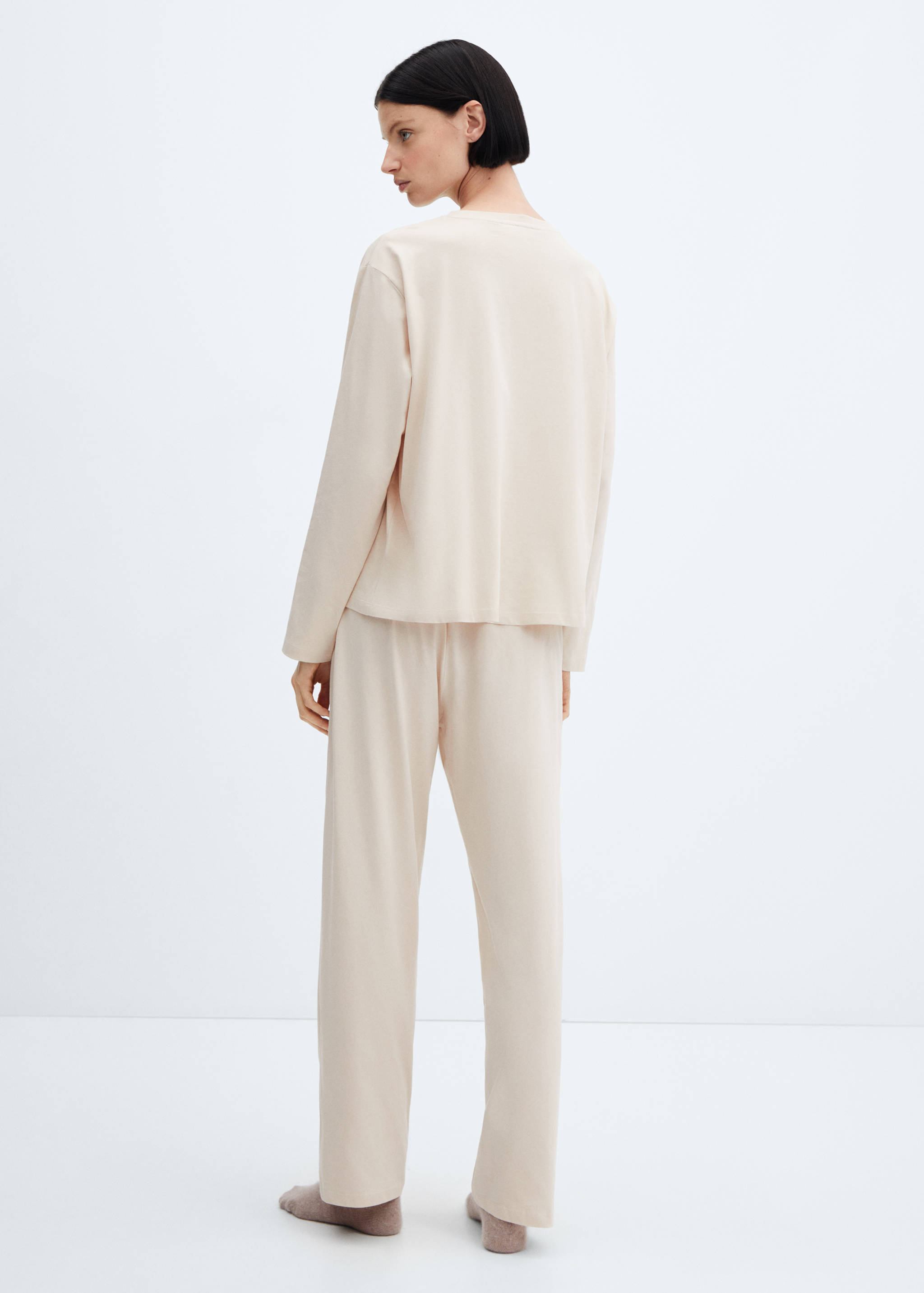 Cotton long pyjamas - Reverse of the article