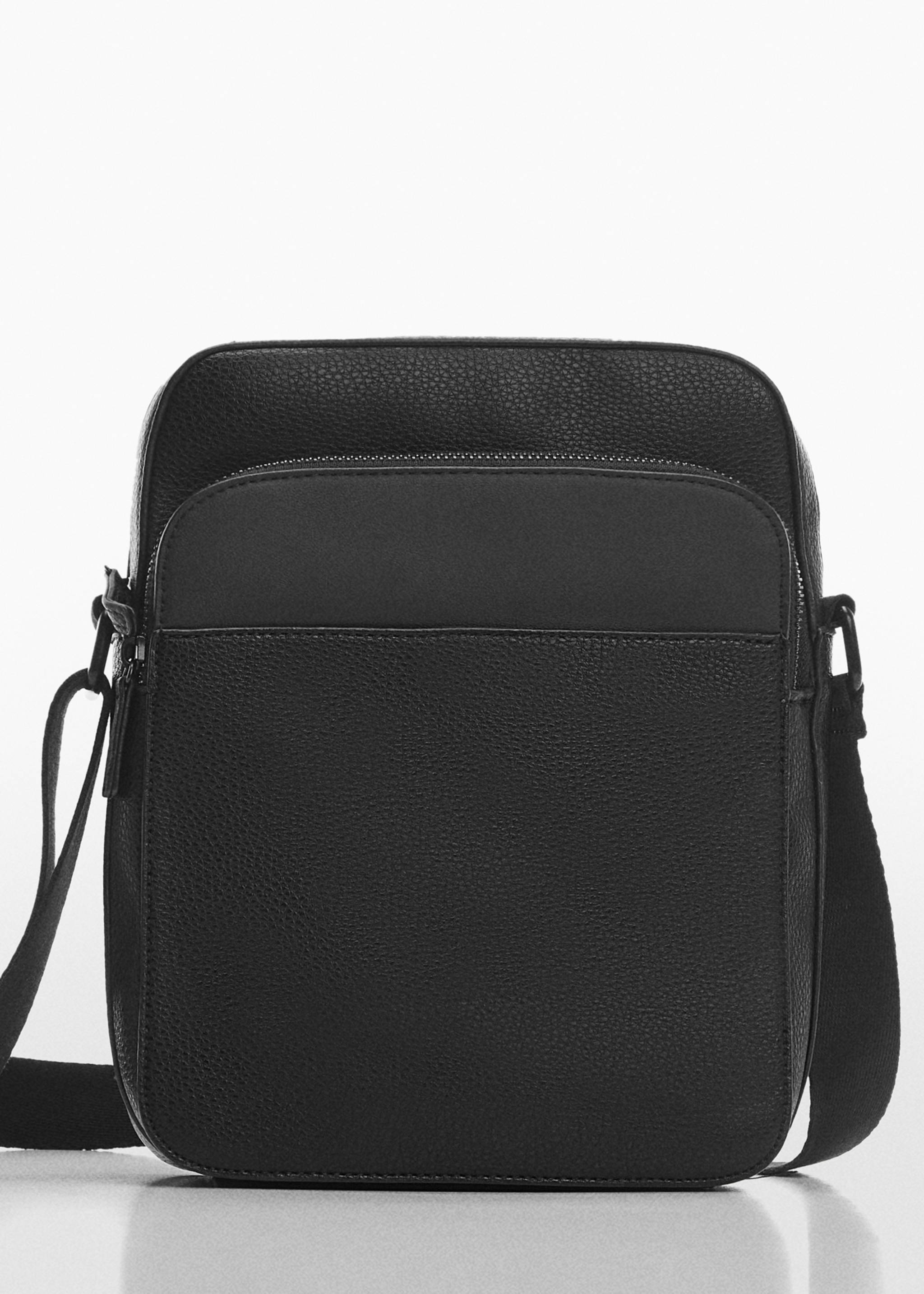 Faux-leather shoulder bag - null