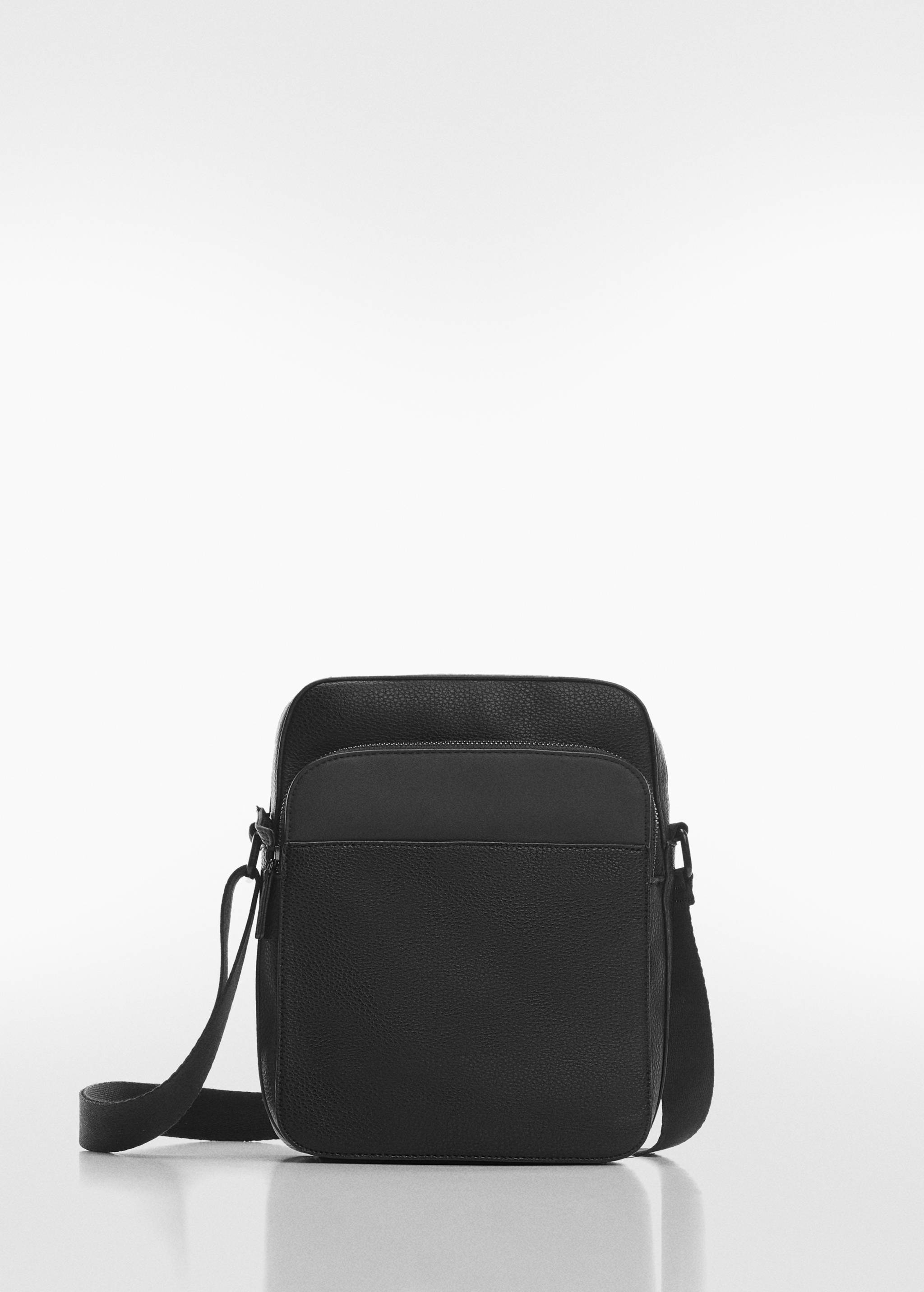Faux-leather shoulder bag - Article without model