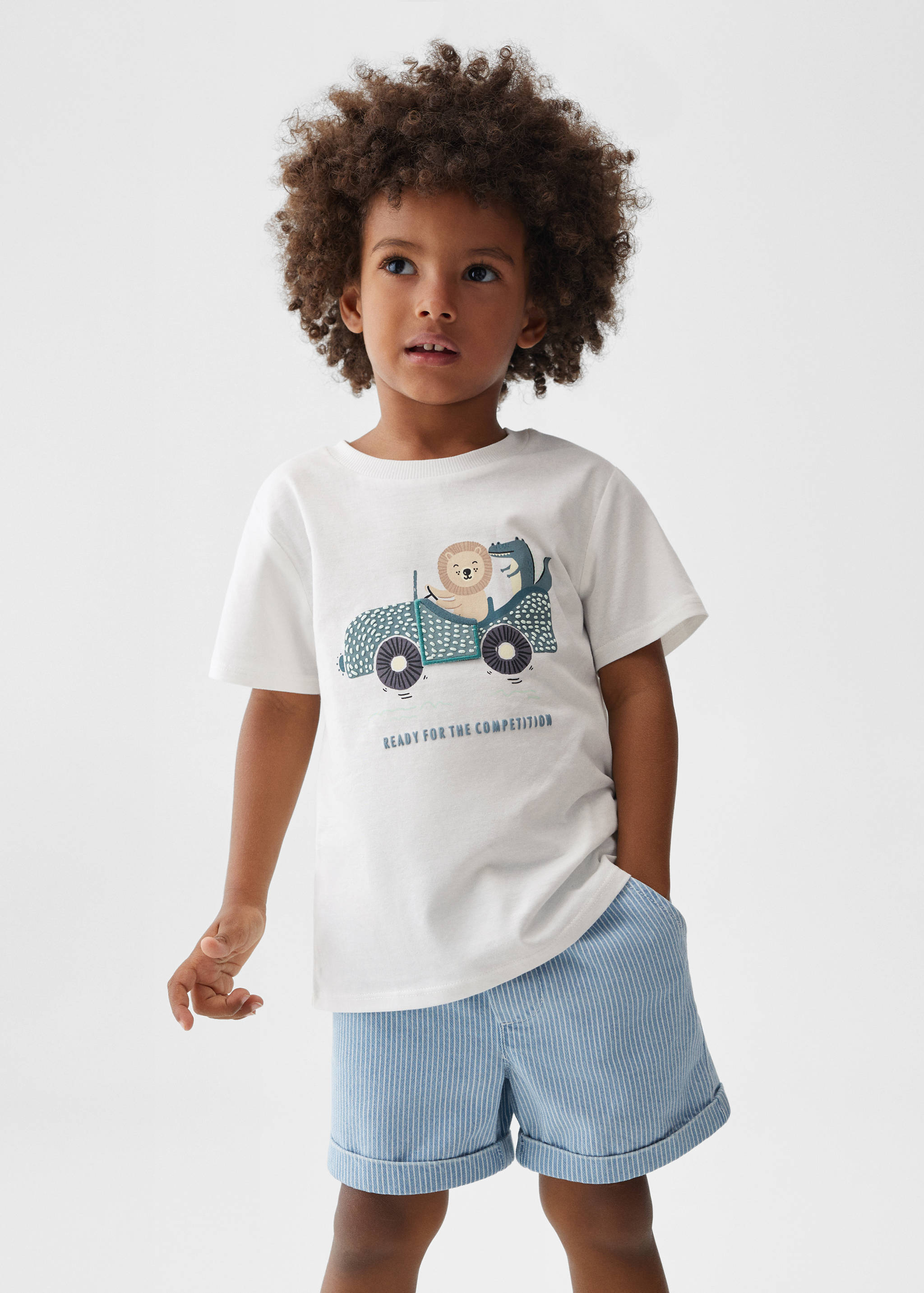 Cotton printed T-shirt - Medium plane