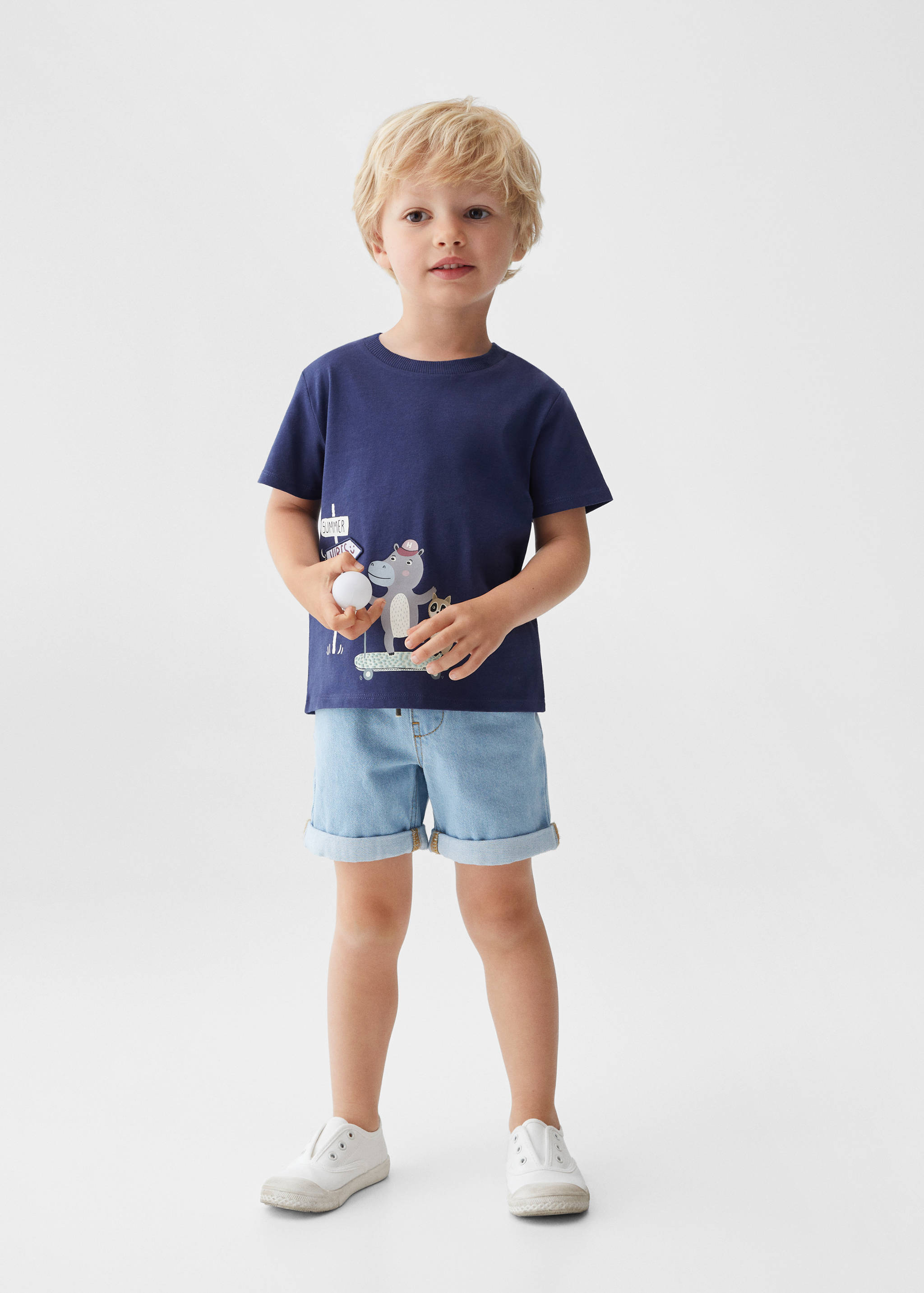 Cotton printed T-shirt - General plane