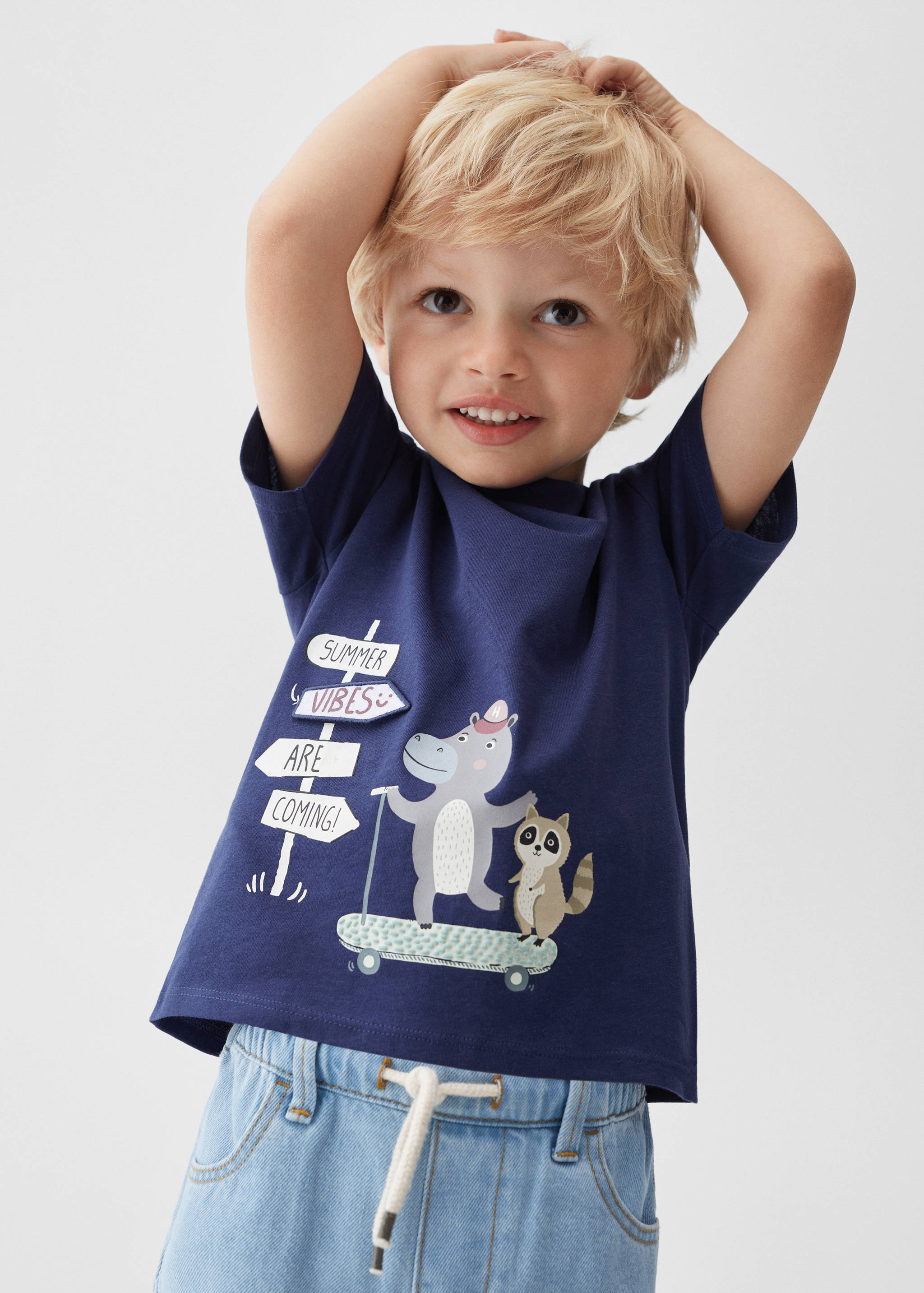 Cotton printed T-shirt - Details of the article 1