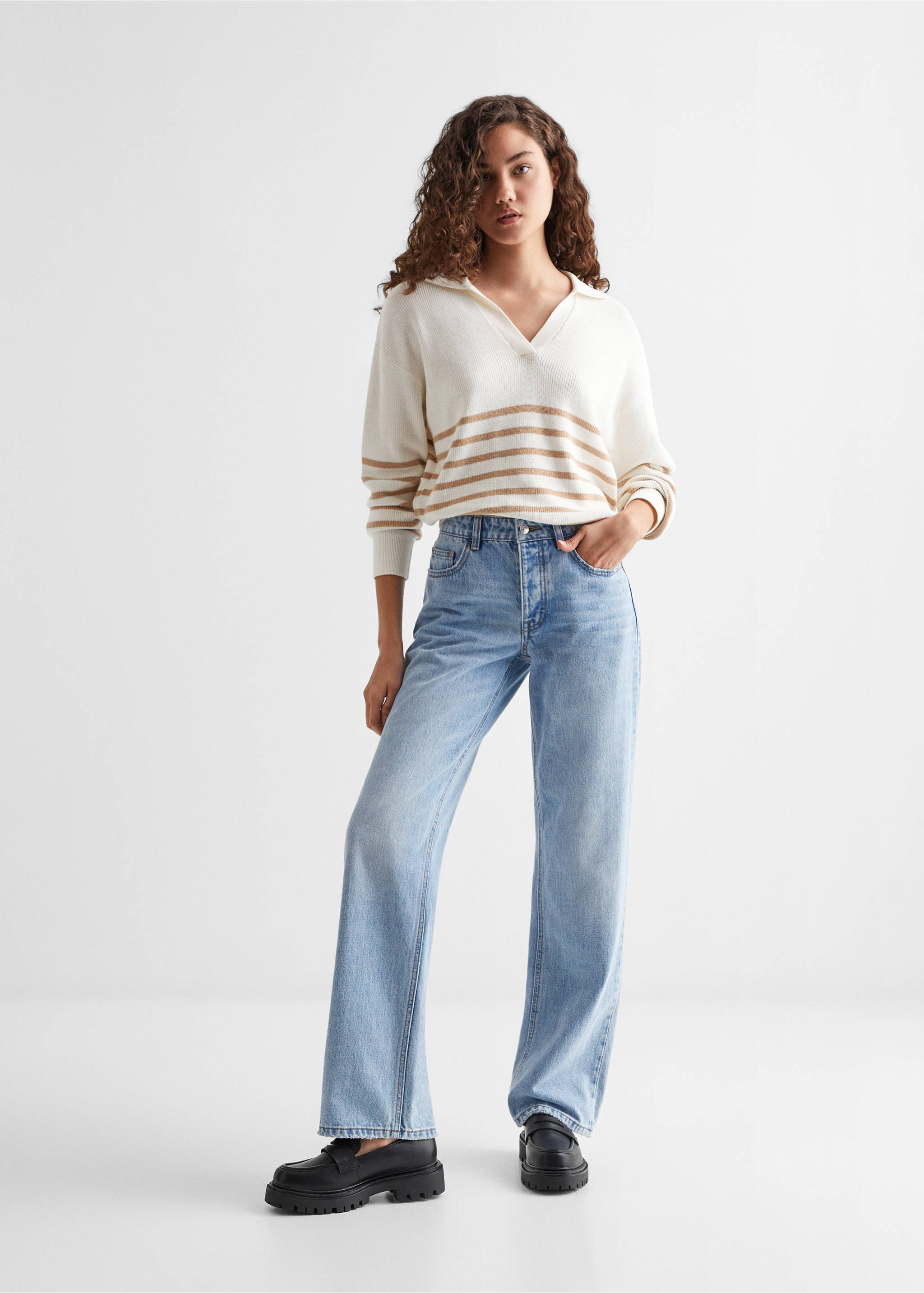 Straight jeans - General plane, Light Blue. Ref: 57000925-00.