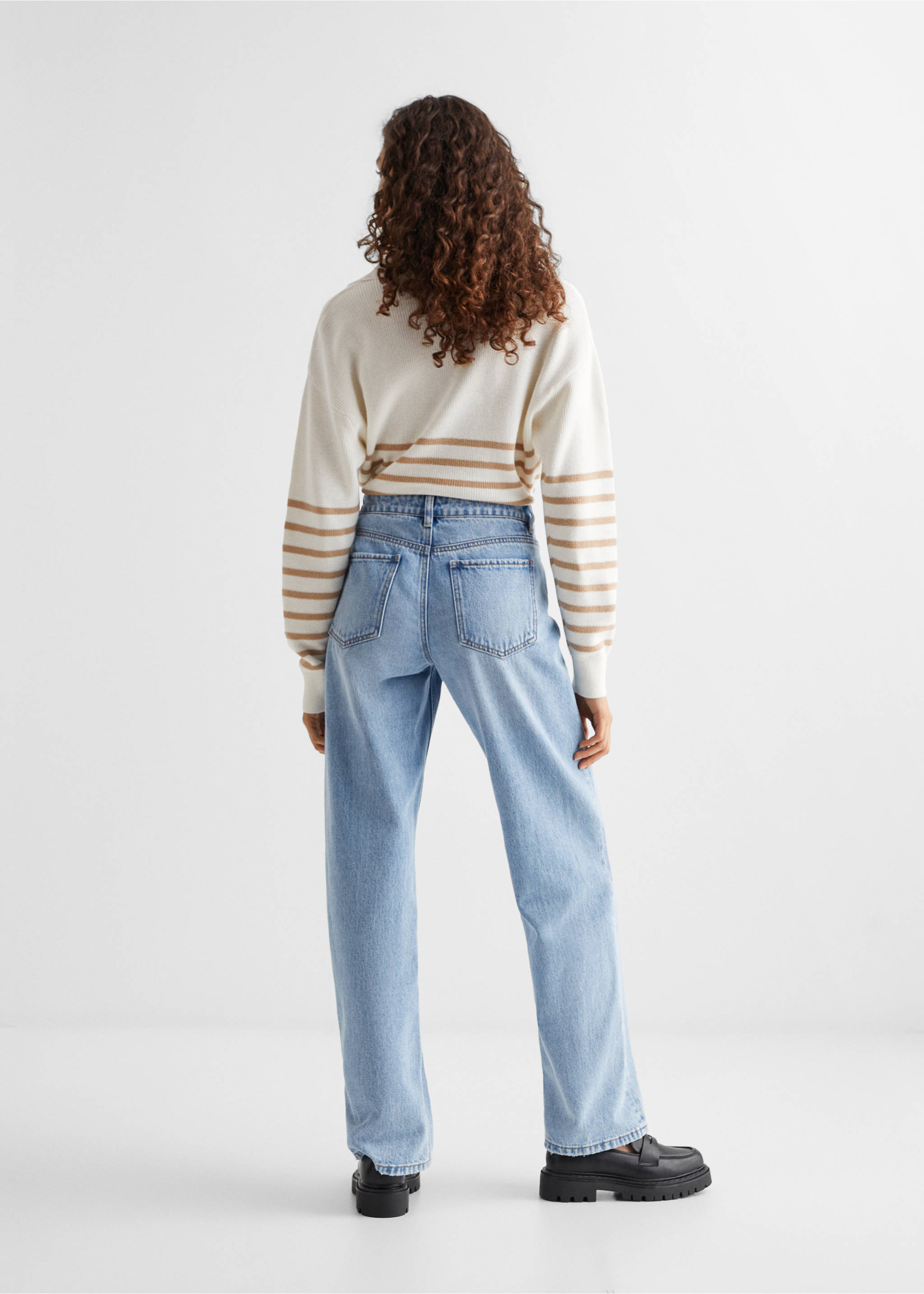 Straight jeans - Reverse of the article, Light Blue. Ref: 57000925-00.