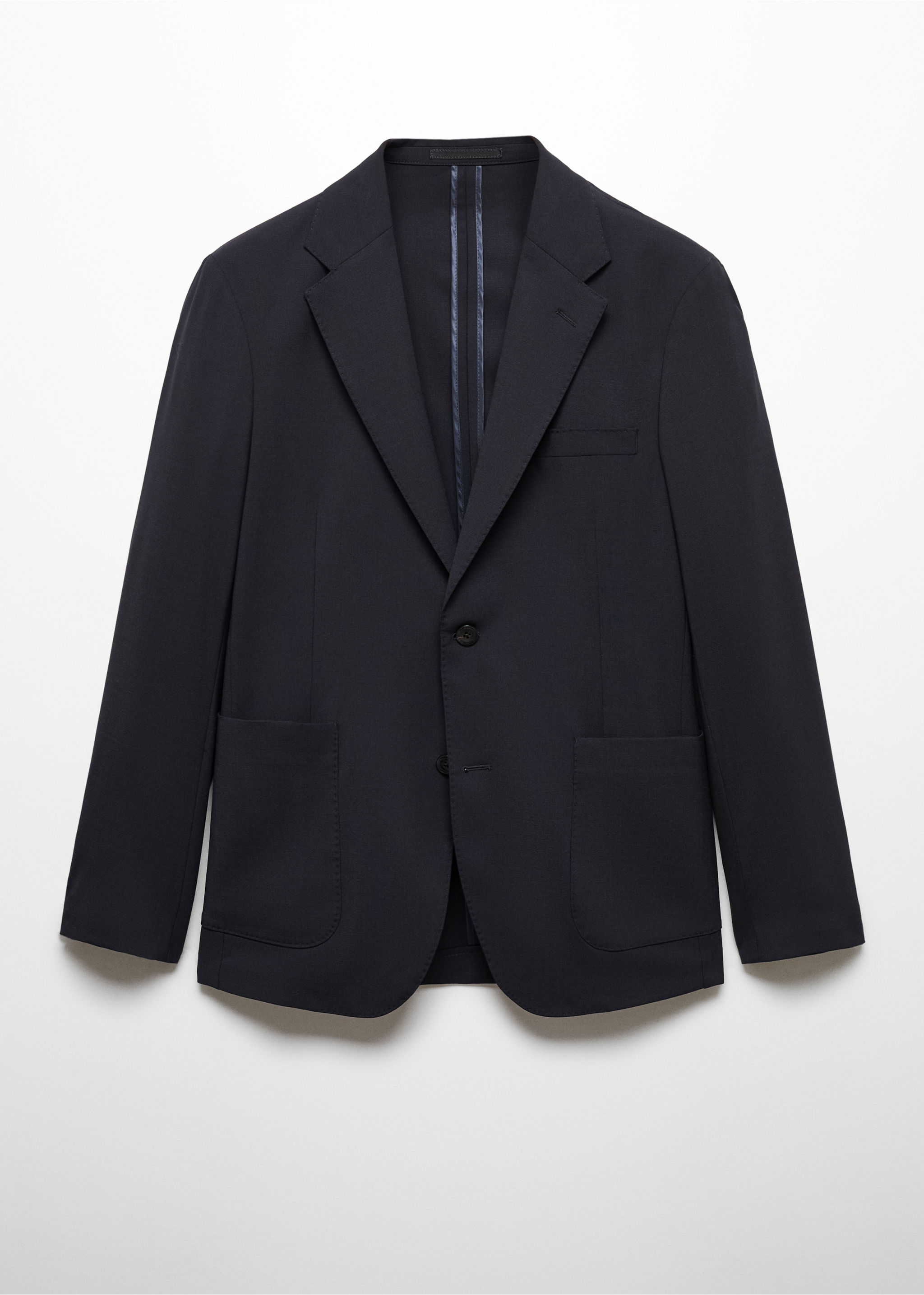 Slim-fit virgin wool jacket - Article without model