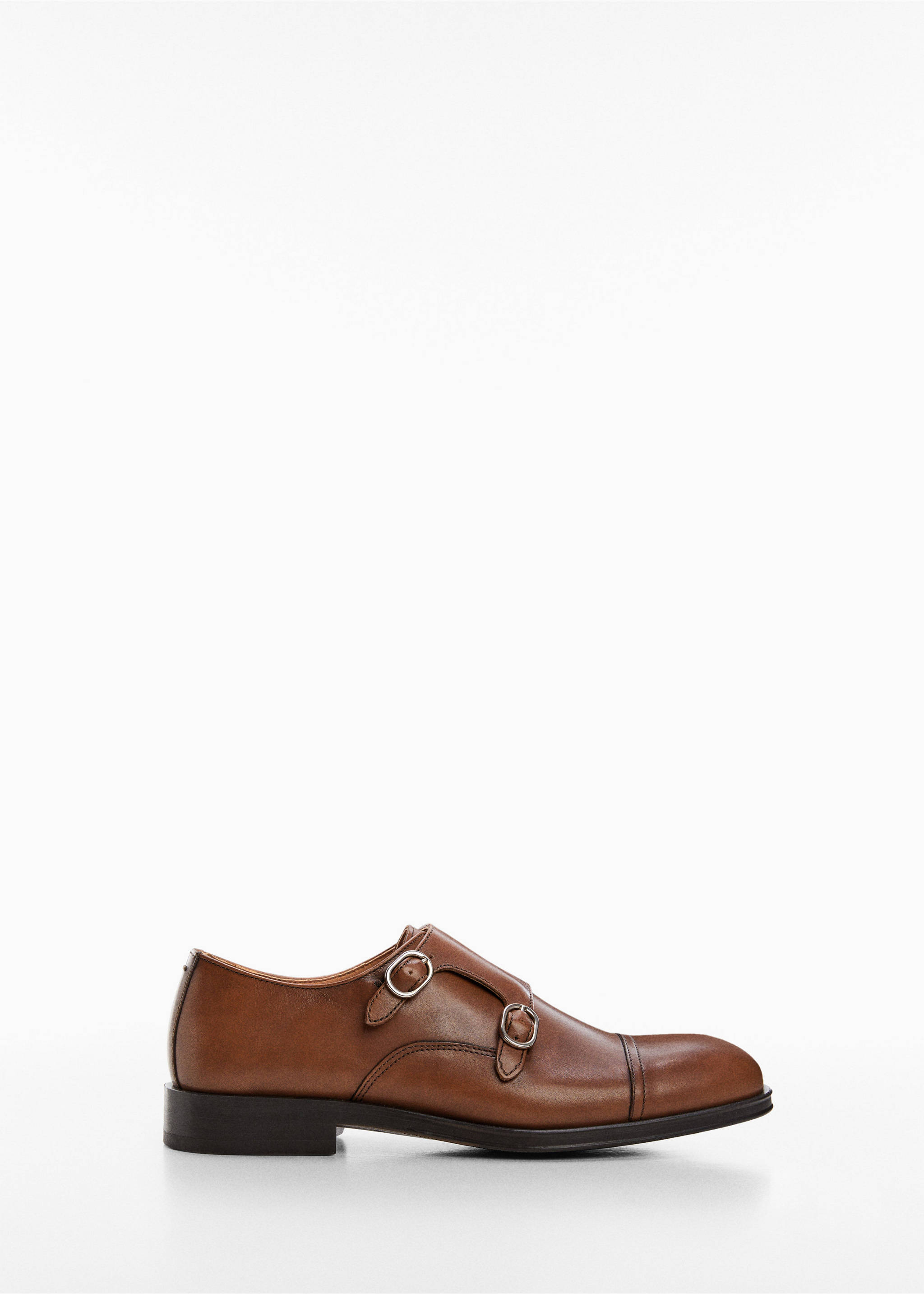 Monk shoes with leather buckle - Article without model, Leather. Ref: 57000955-00.