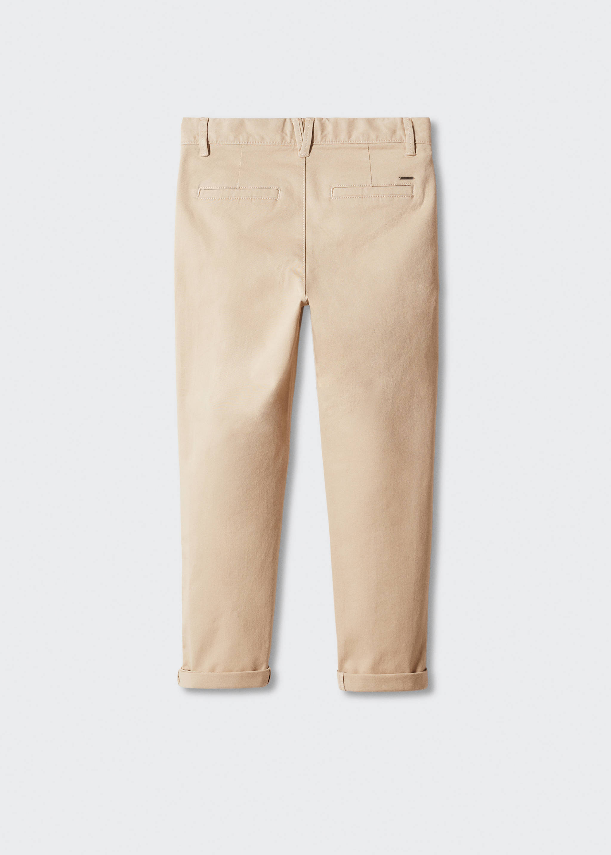 Cotton chinos - Reverse of the article