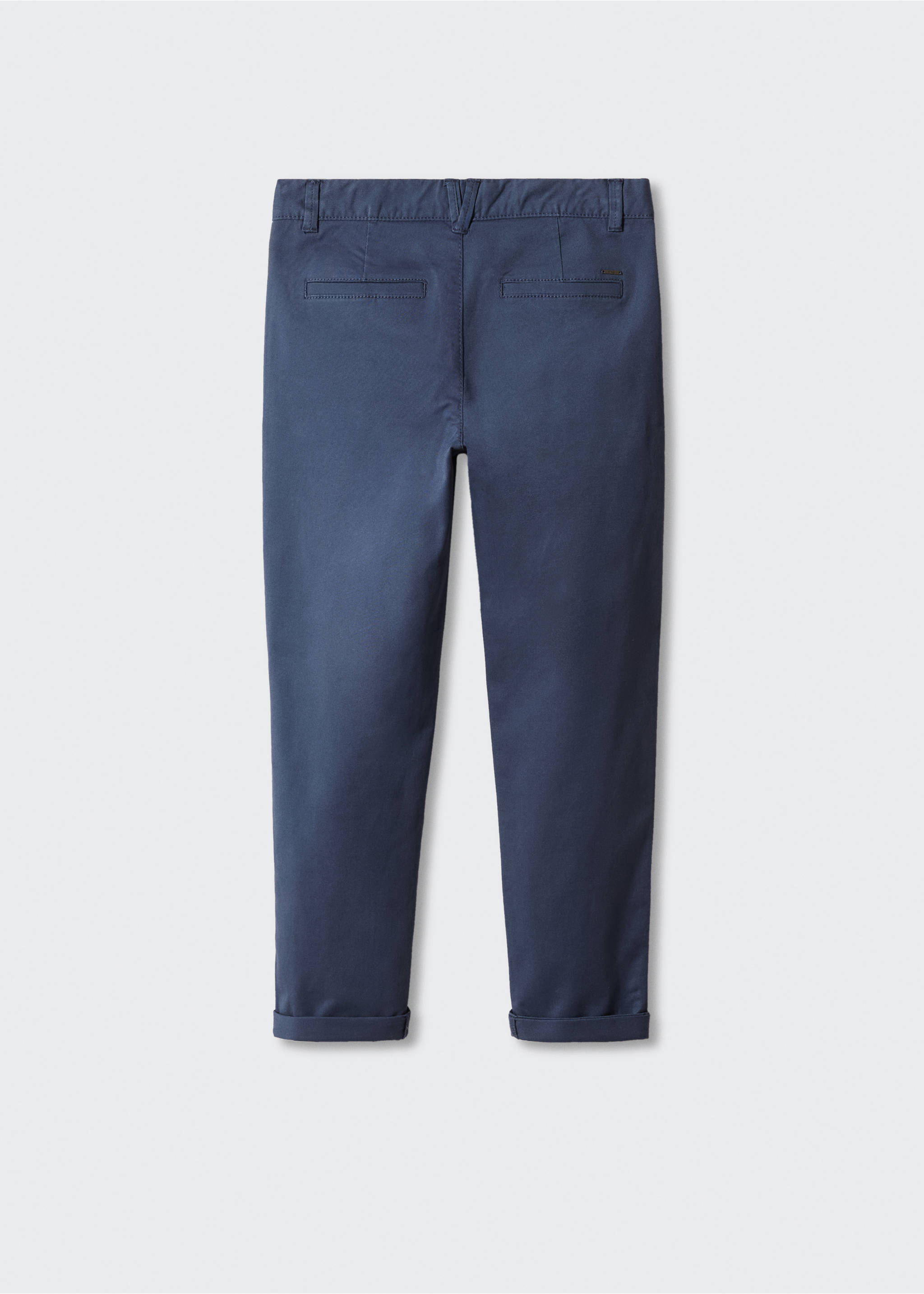 Cotton chinos - Reverse of the article, Vibrant blue. Ref: 57001033-00.