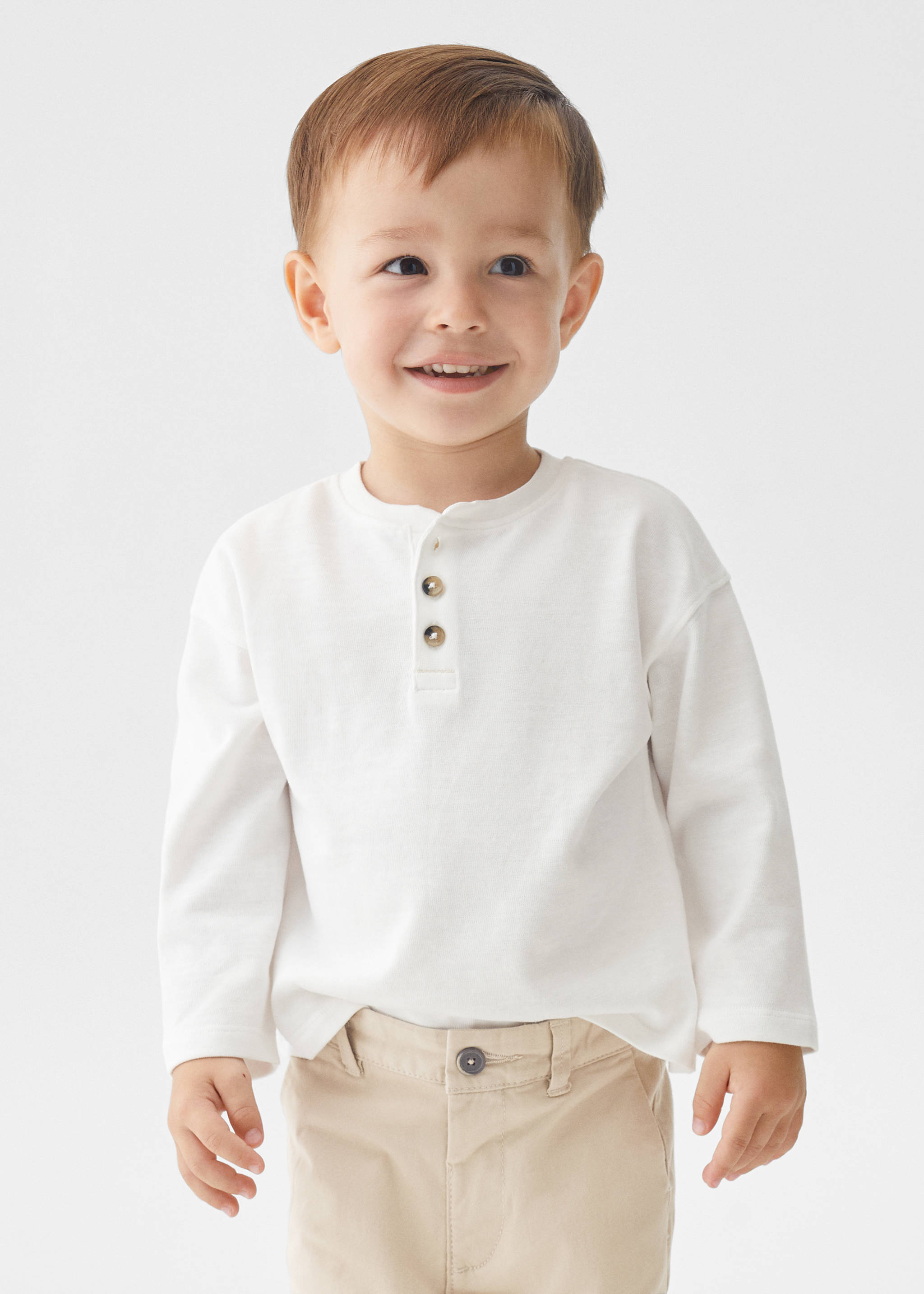 Cotton chinos - Medium plane