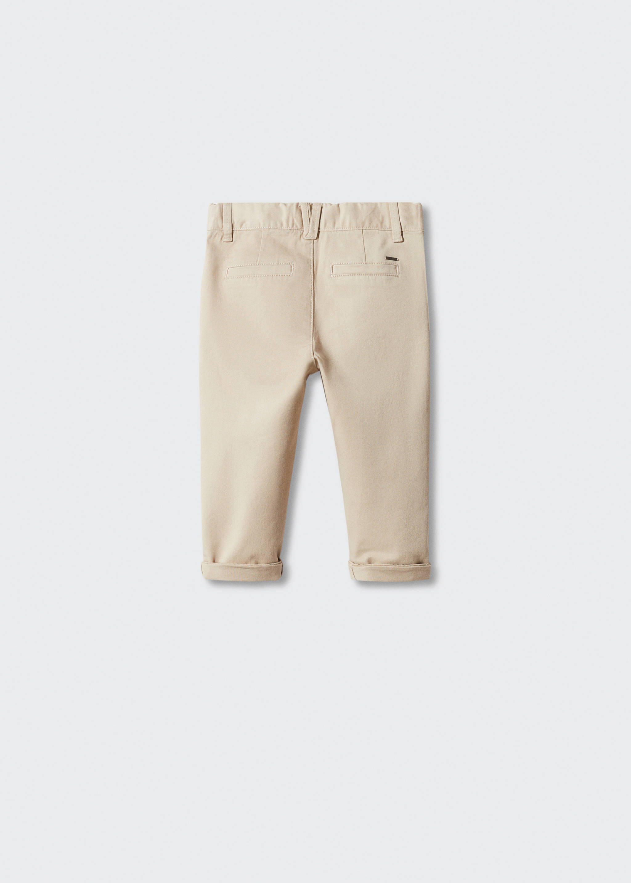 Cotton chinos - Reverse of the article