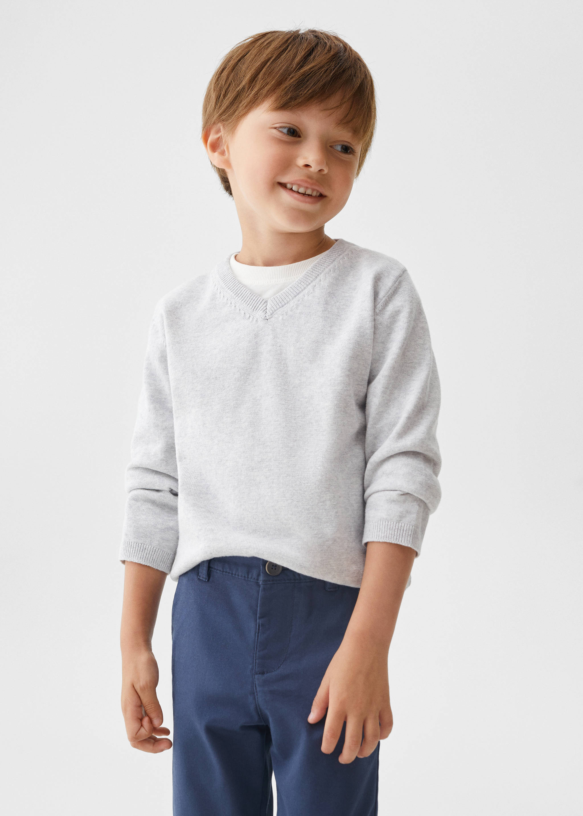 Cotton chinos - Medium plane