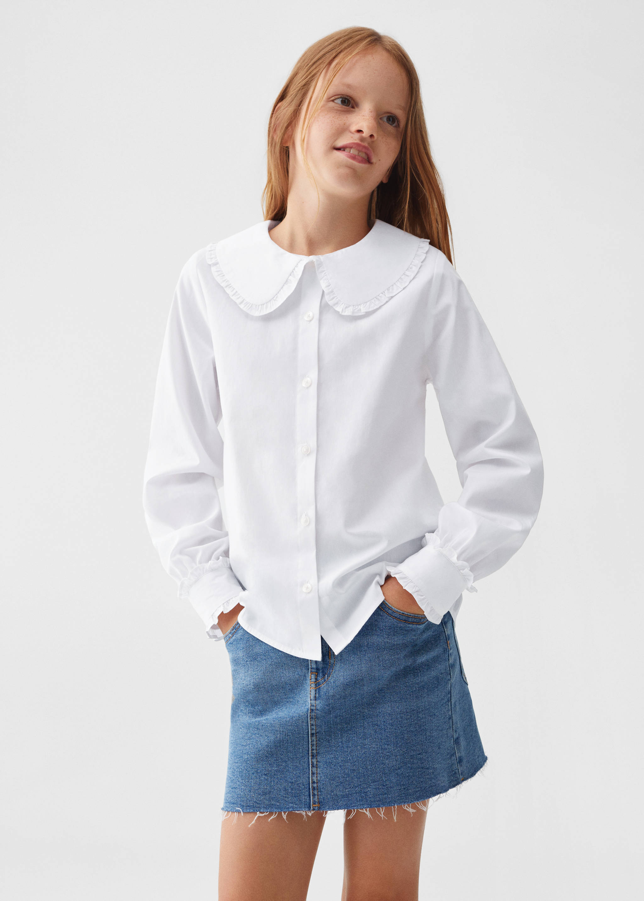 Double baby-collar shirt - Medium plane