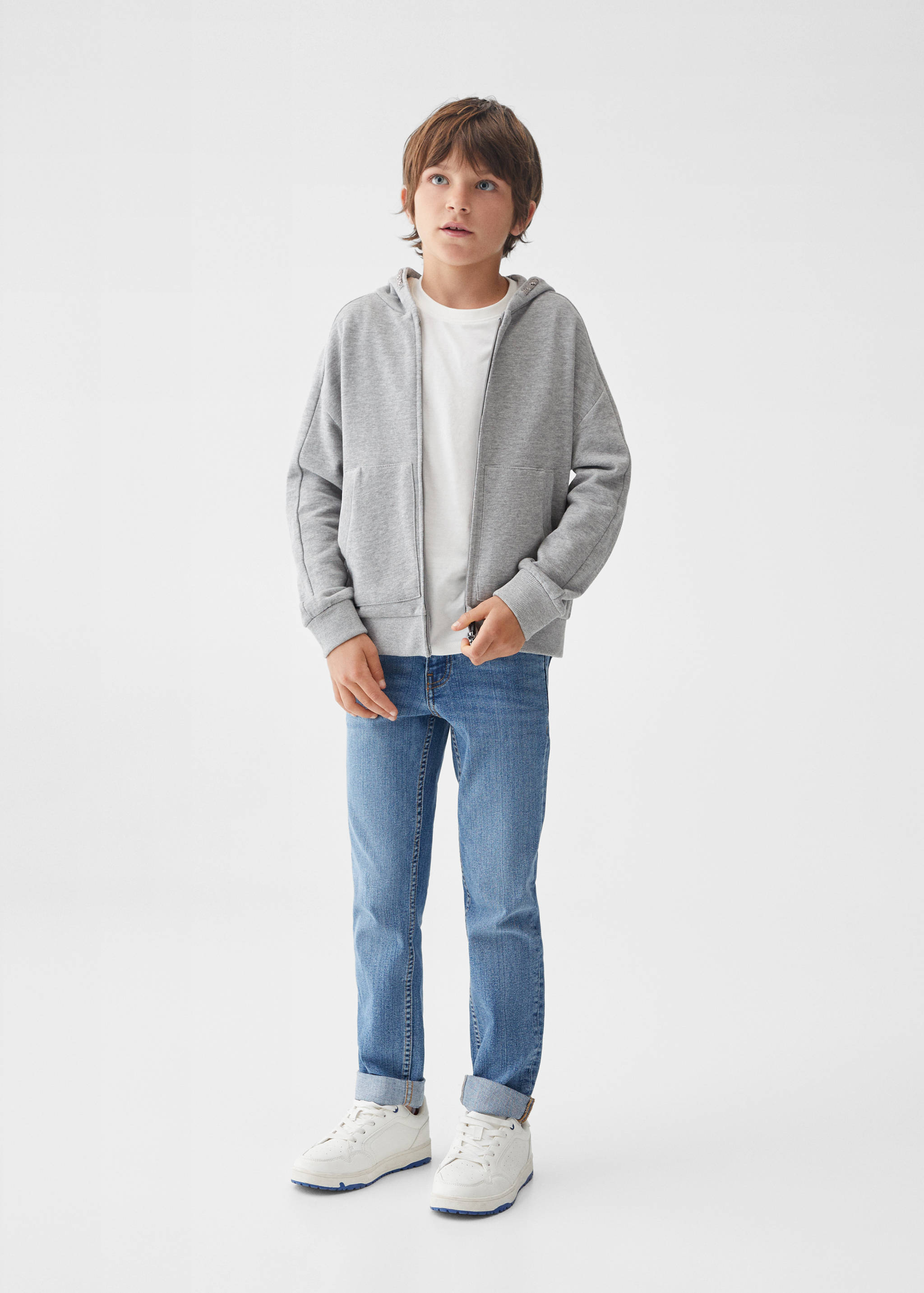 Mikina s kapucí a zipem - Celkový náhled