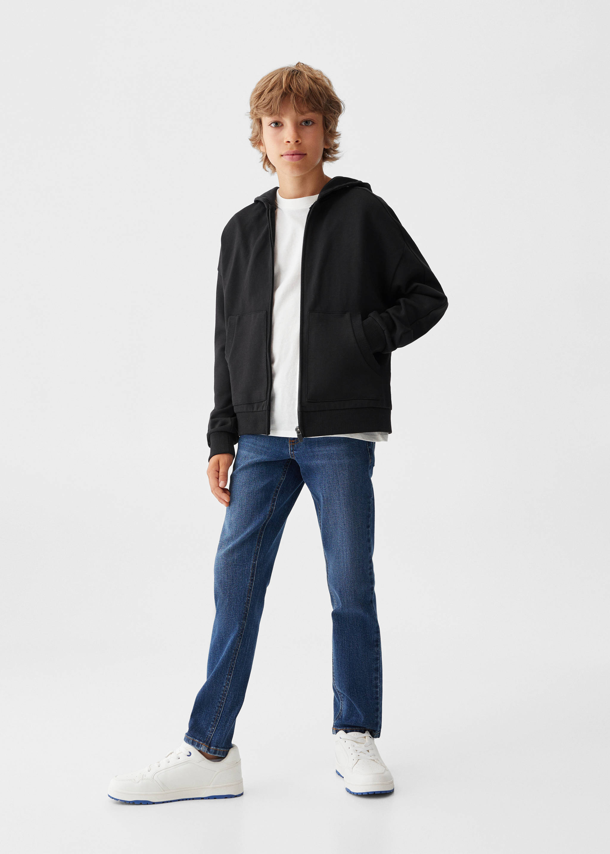 Mikina s kapucí a zipem - Celkový náhled