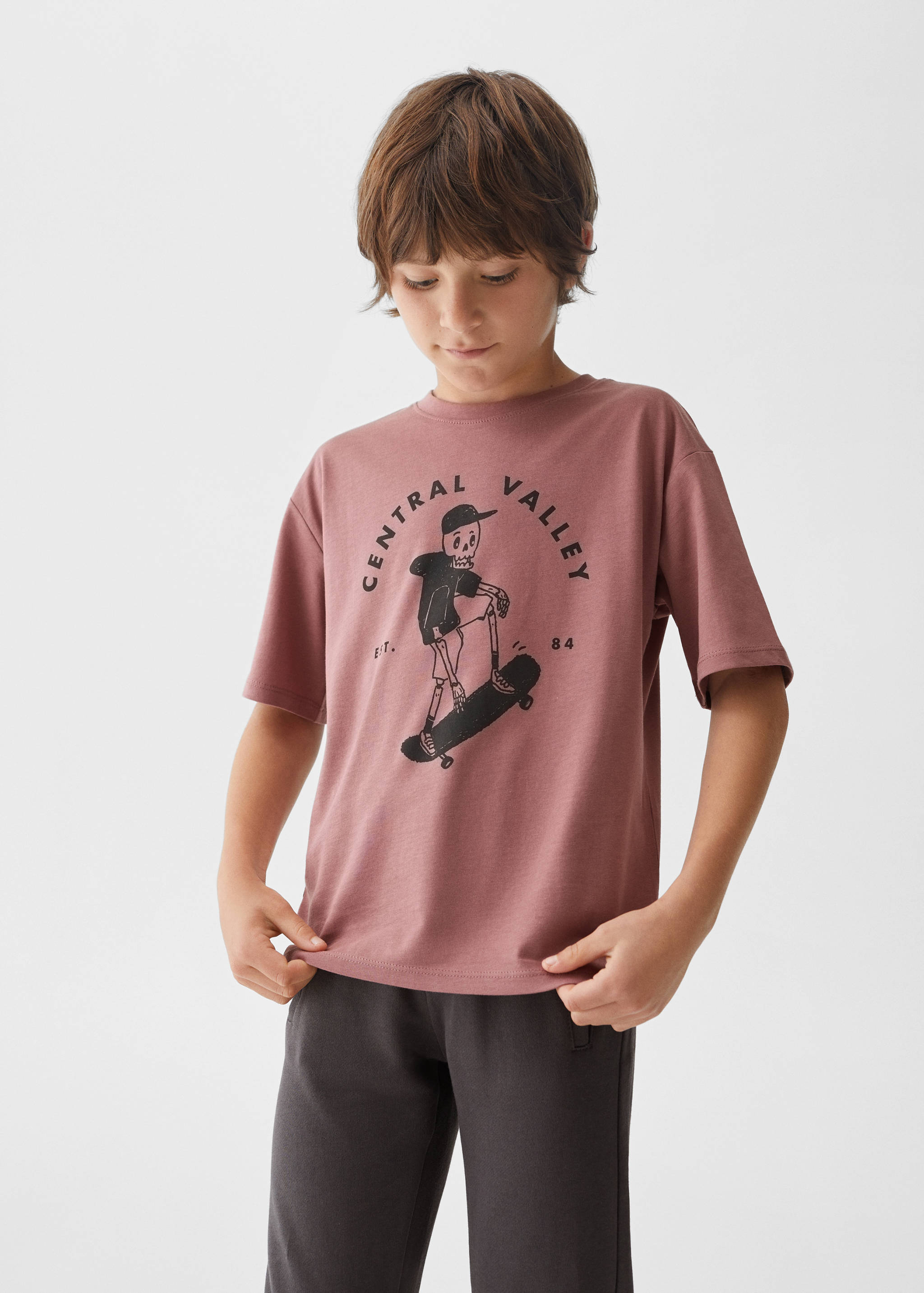 Bavlněné tričko s obrázkem - Náhled ve středové rovině